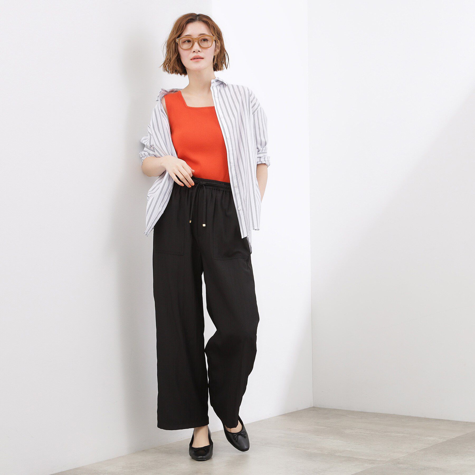 grove「2WAYスクエアニットタンク」|キャミソール|