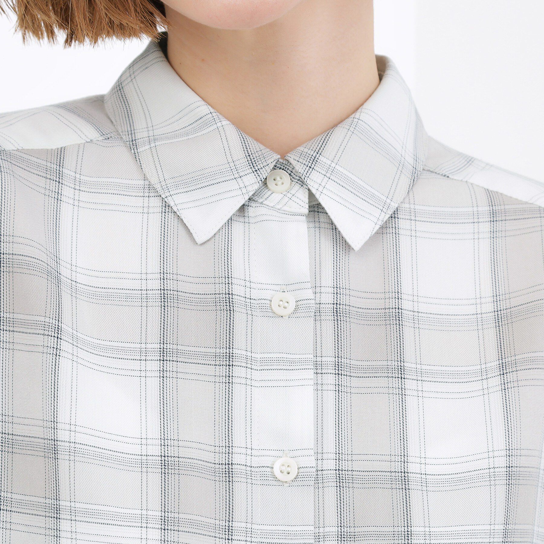 grove「【大人の抜け感】オンブレーチェックシャツ」|シャツ・ブラウス|