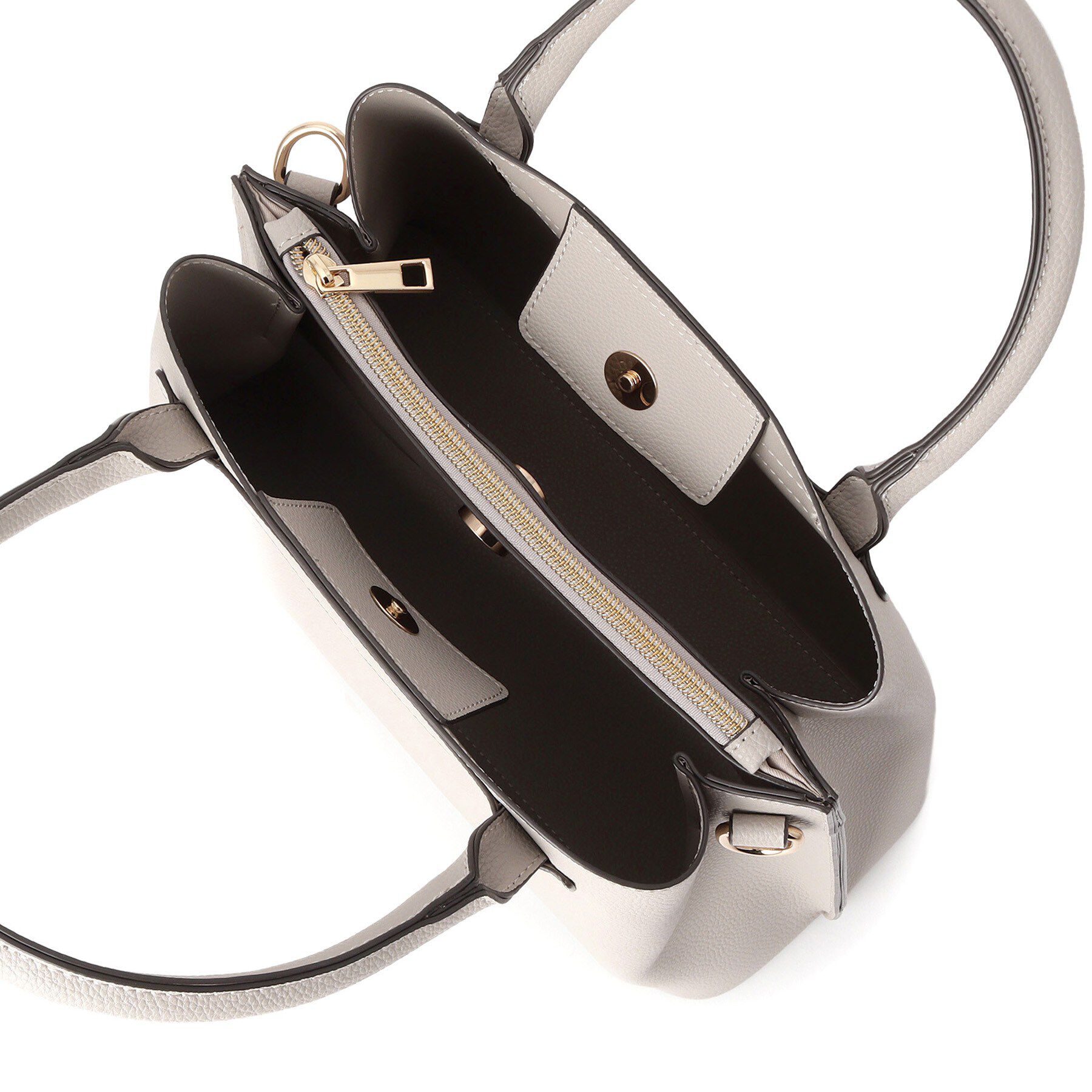 grove「スタッズ中仕切り2WAYトート」|トートバッグ|