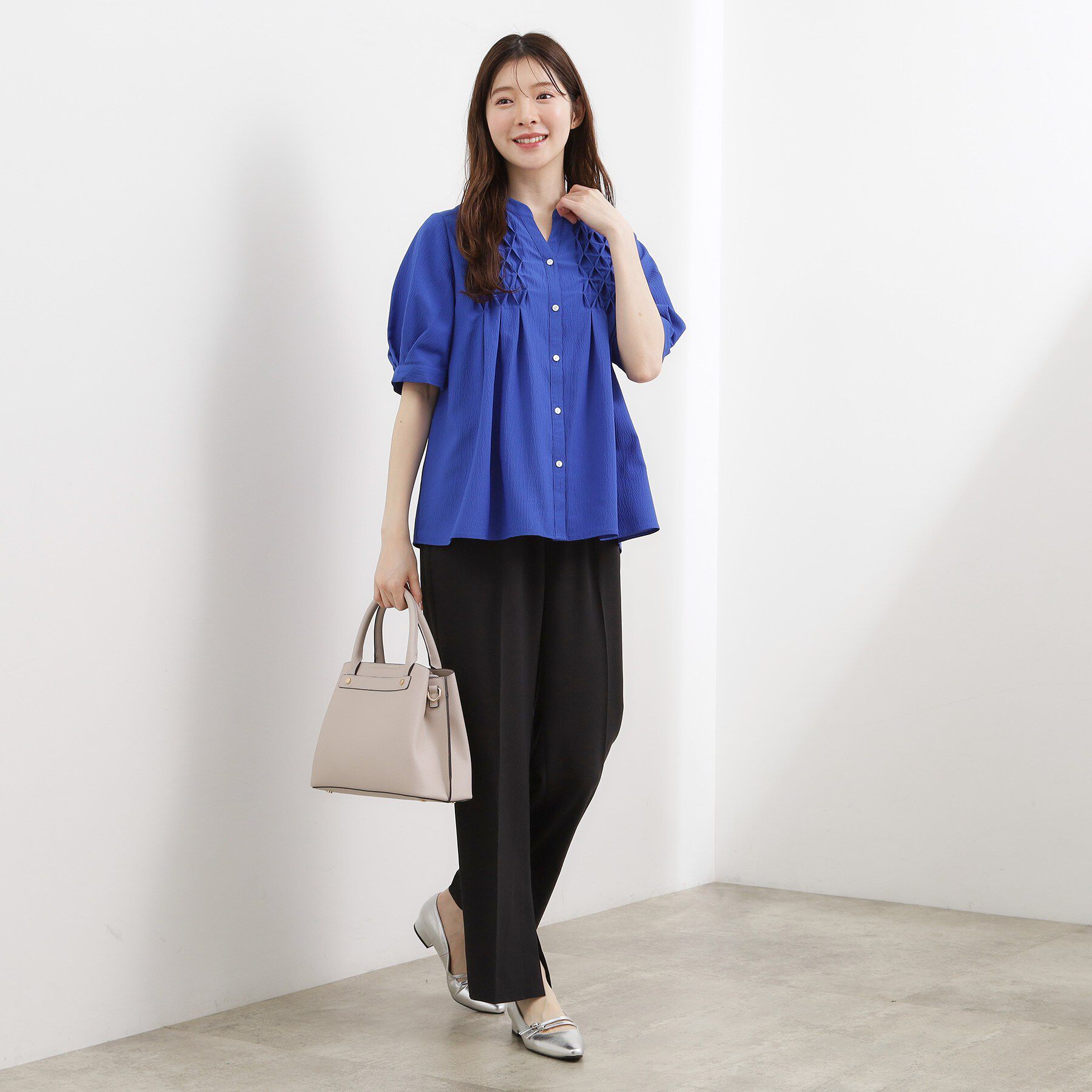 grove「スタッズ中仕切り2WAYトート」|トートバッグ|