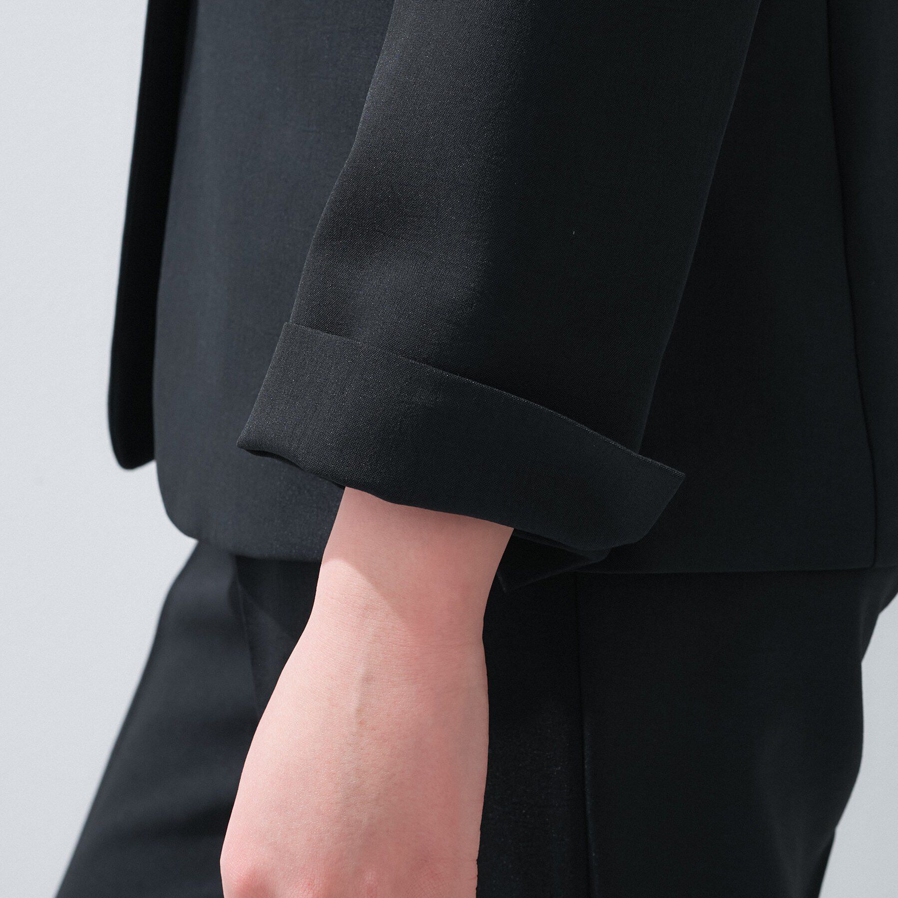 INDIVI「【定番スーツ／UVケア／洗える】ウール調テーラードジャケット」|スーツ|