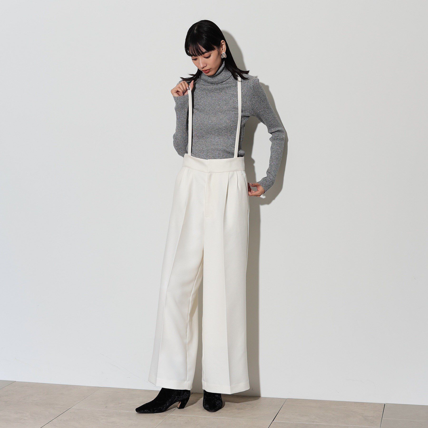 GALLEST「サスペンダー付きツイルワイドパンツ」|その他|