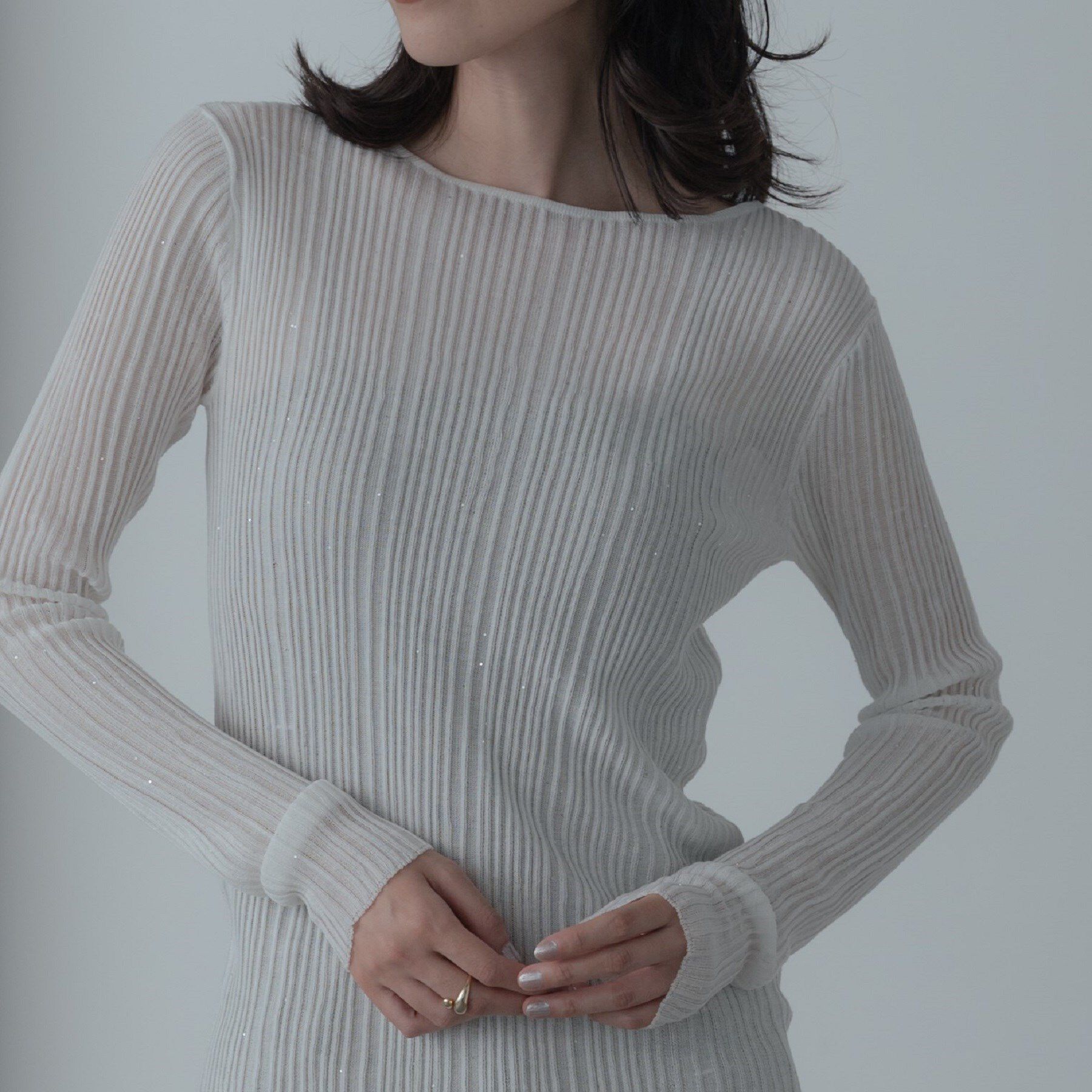 GALLEST「シアースパンコールニット」|ニット・セーター|