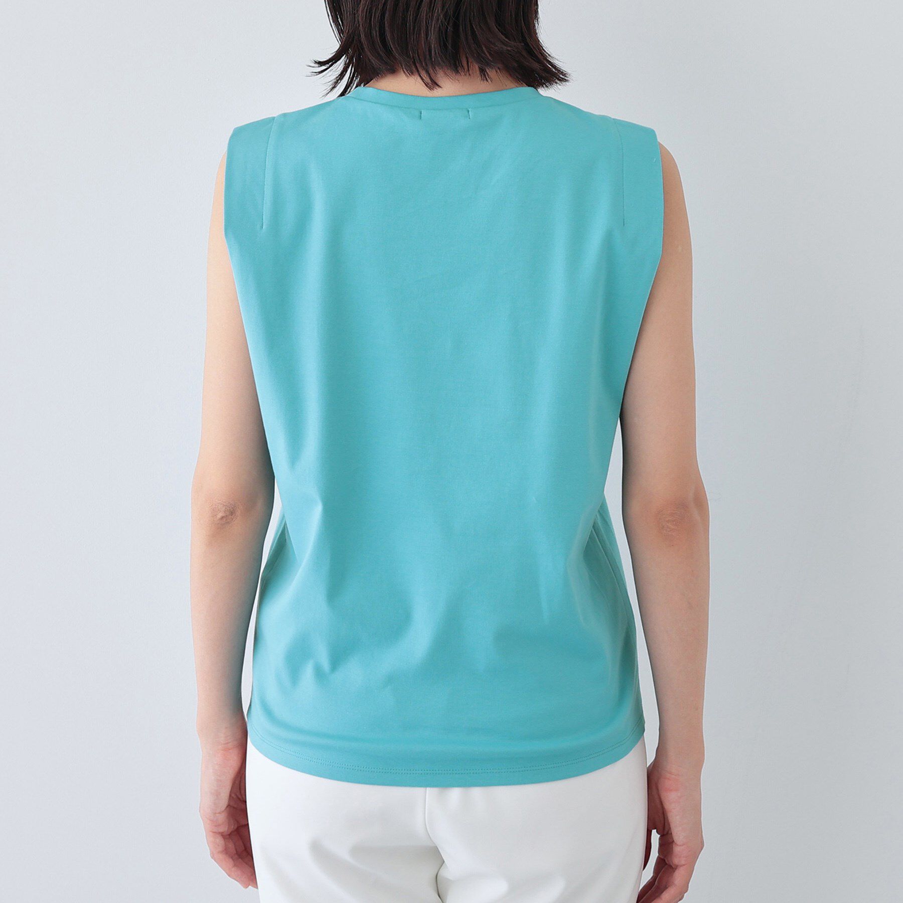 INDIVI「【洗える】きれいめノースリーブトップス」|Tシャツ・カットソー|