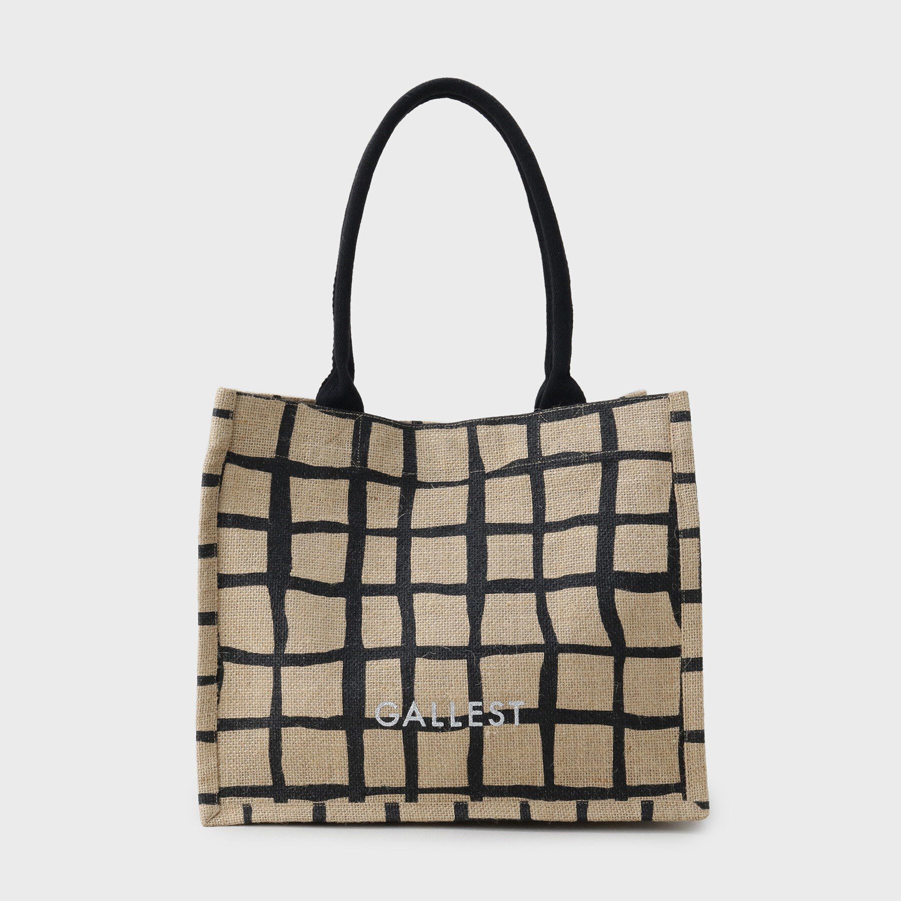 GALLEST「【A4サイズ収納・マチたっぷり】ジュートトートバッグ/エコバッグ」|トートバッグ|