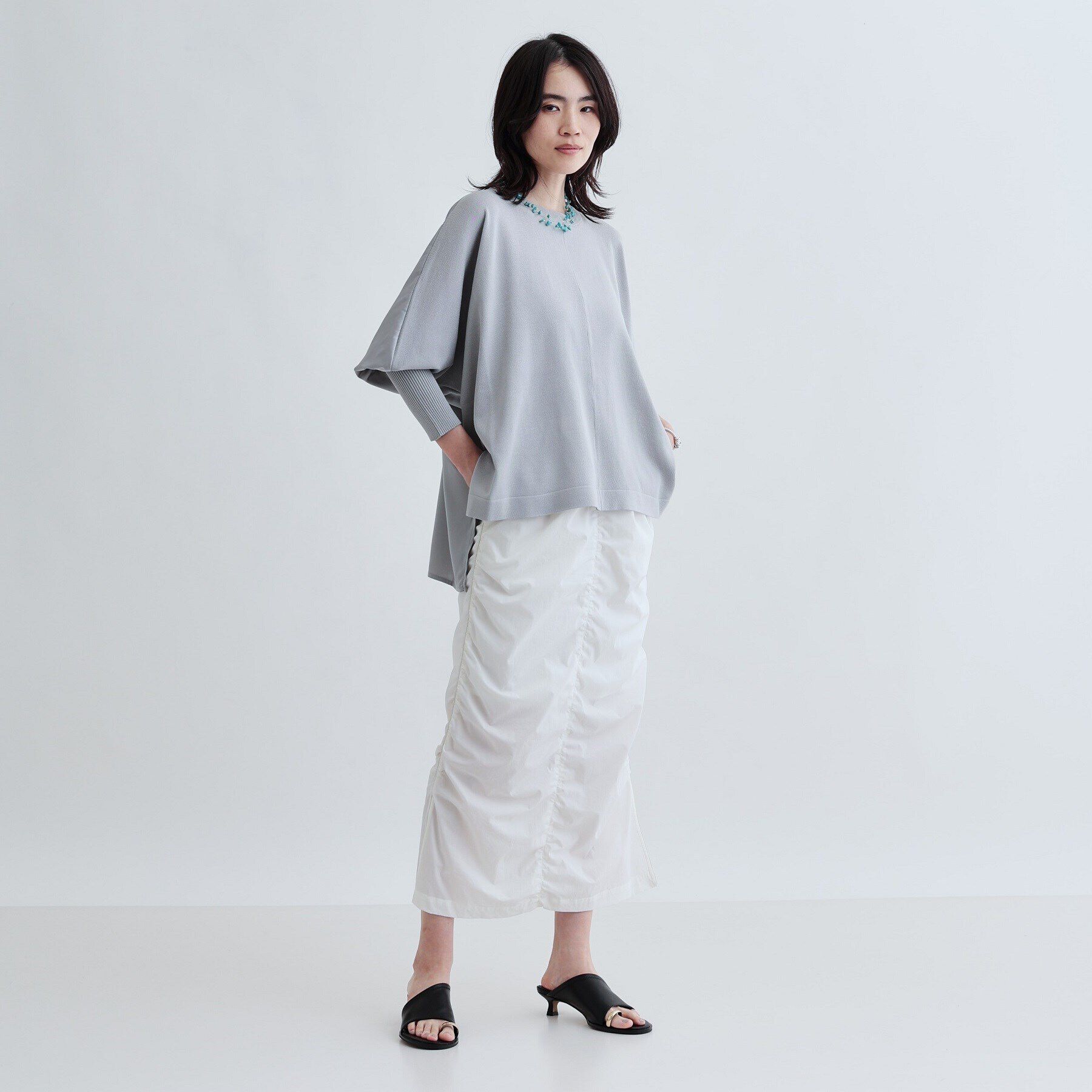 GALLEST「サテンバックドルマンニット」|ニット・セーター|