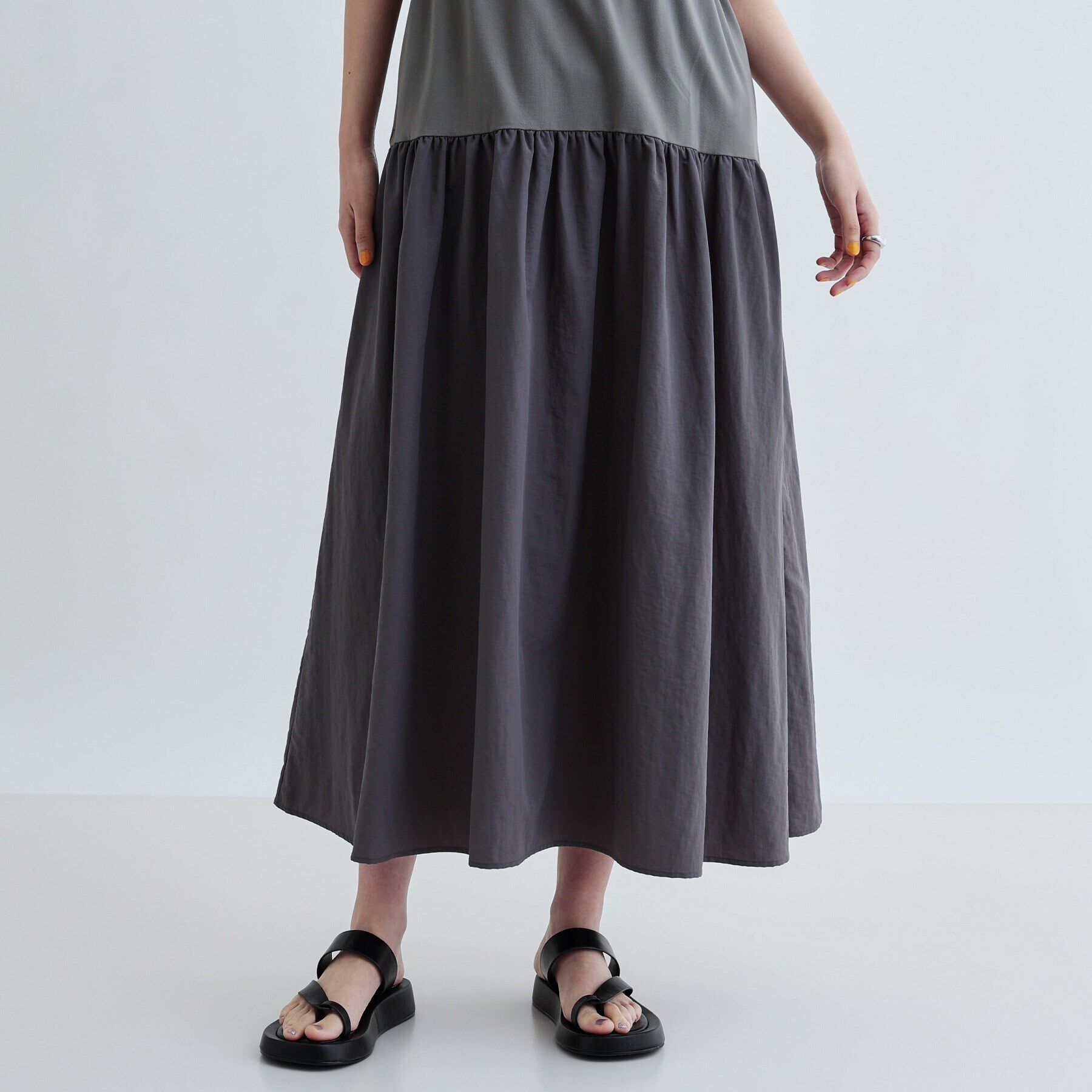 GALLEST「ロング丈ジャージワンピース」|ワンピース|