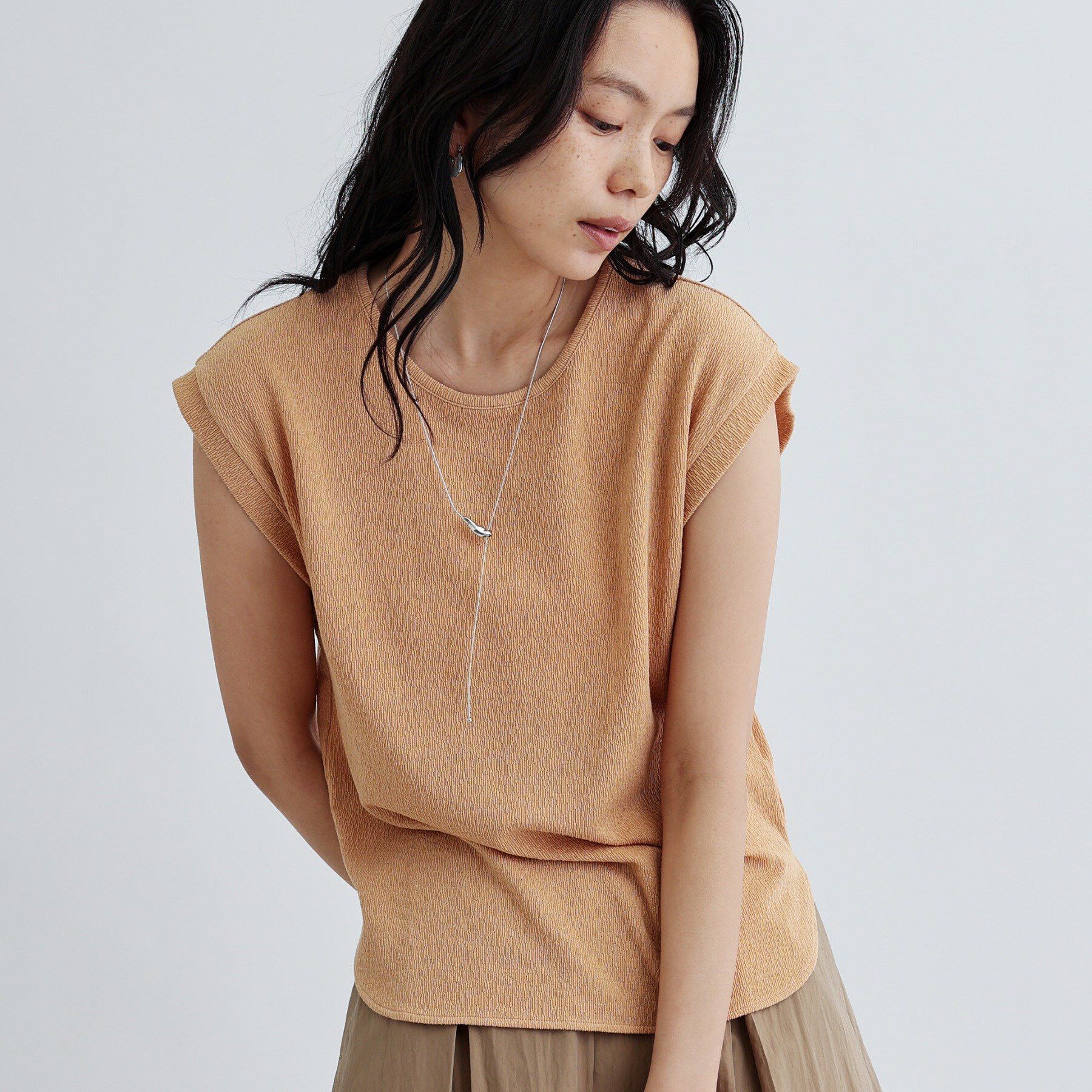 GALLEST「【再入荷】バックシャンノースリTシャツ」|Tシャツ・カットソー|モカブラウン(042