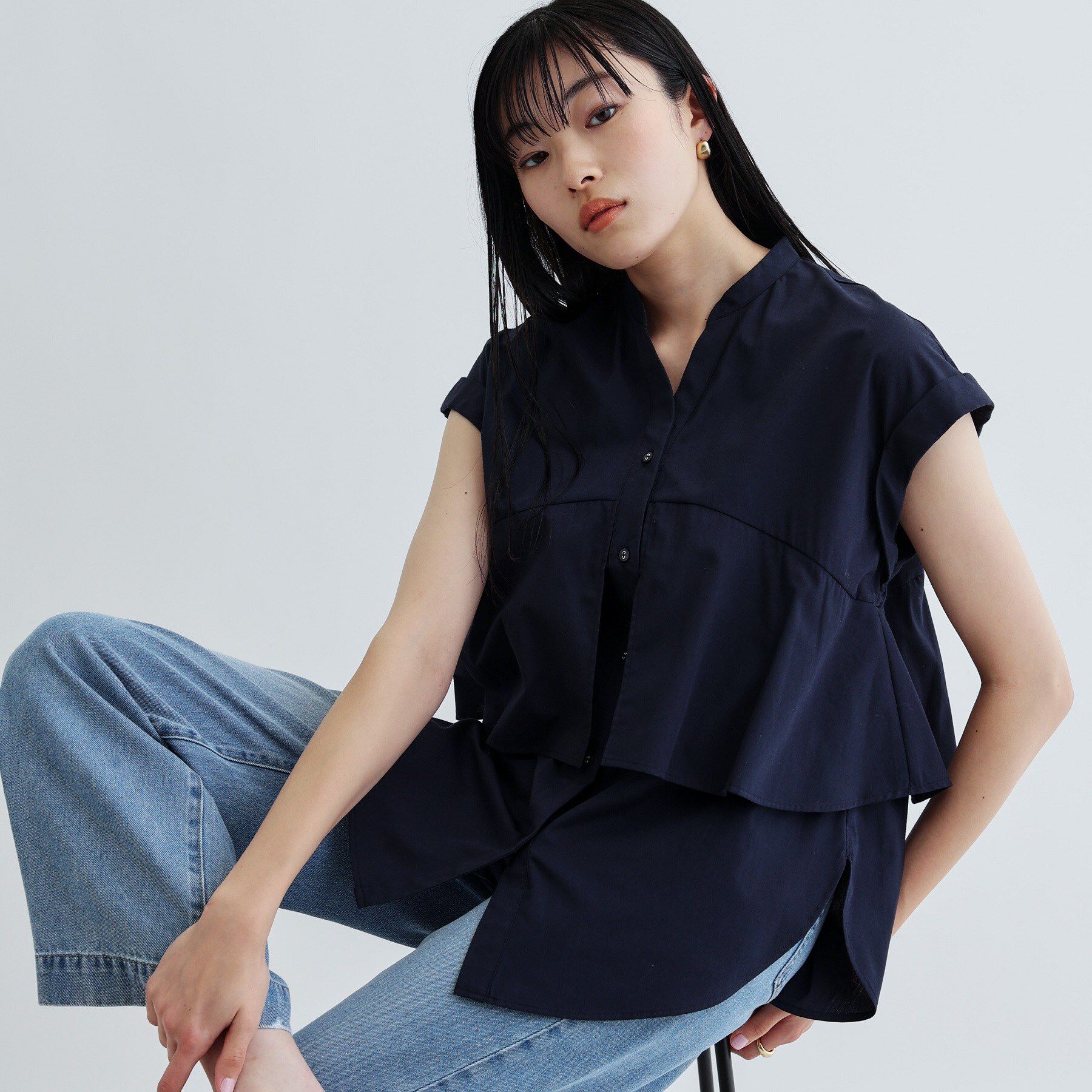 GALLEST「2WAYペプラムシャツ」|シャツ・ブラウス|