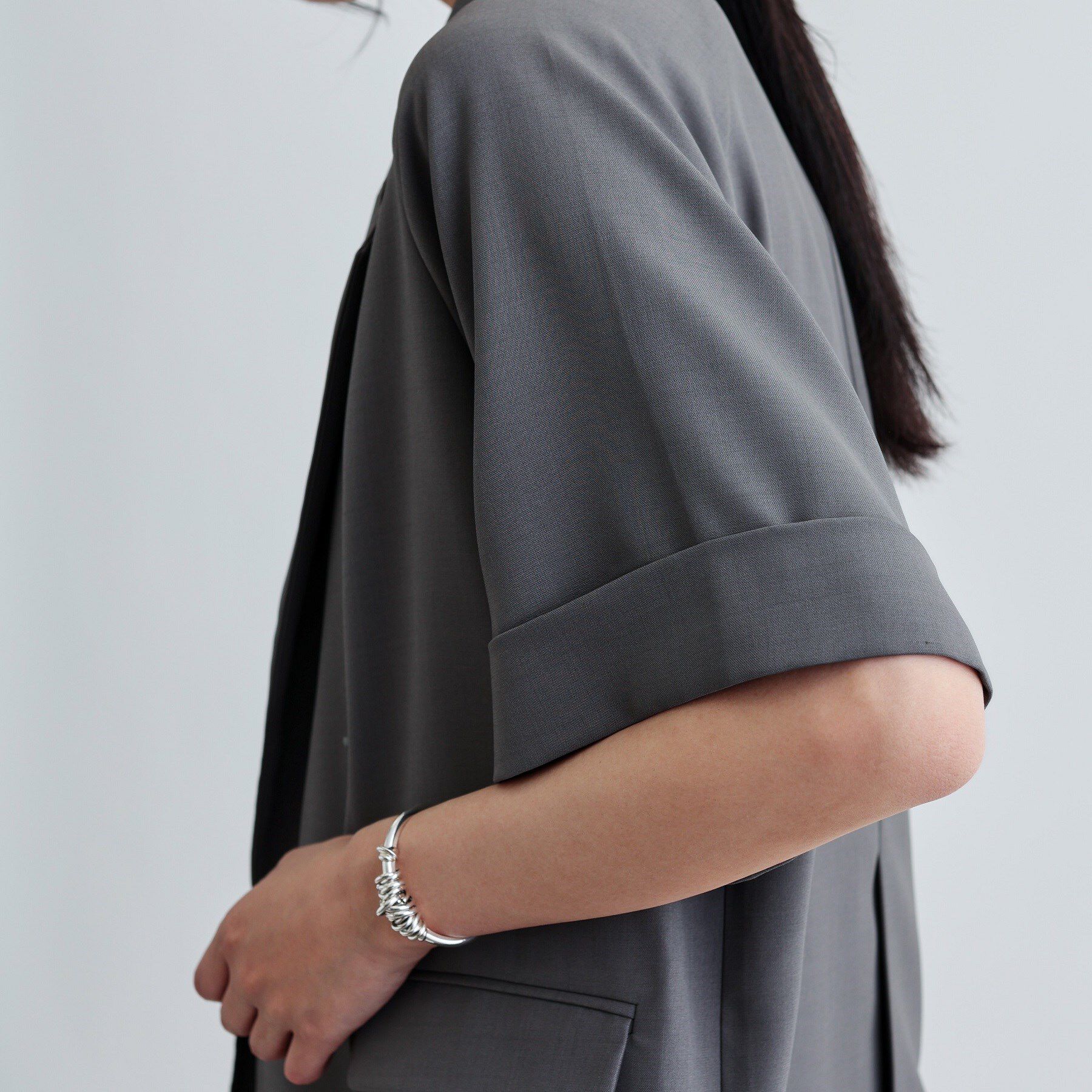 GALLEST「【セットアップ対応】イージーダブルブレスト半袖ジャケット」|テーラードジャケット|