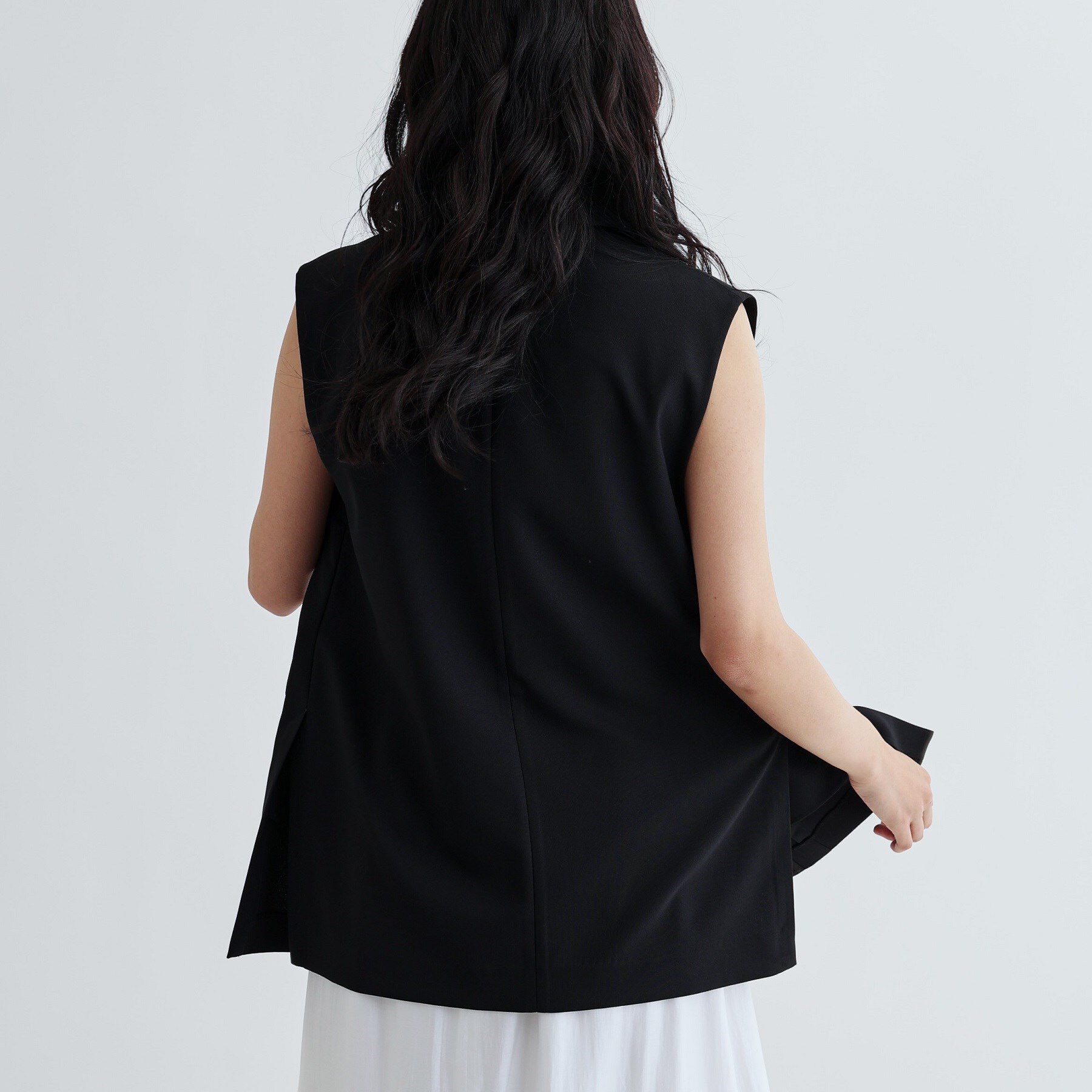 GALLEST「【セットアップ対応】リネンライクジレジャケット【カセット服/通勤・オフィス】」|ベスト・ジレ|