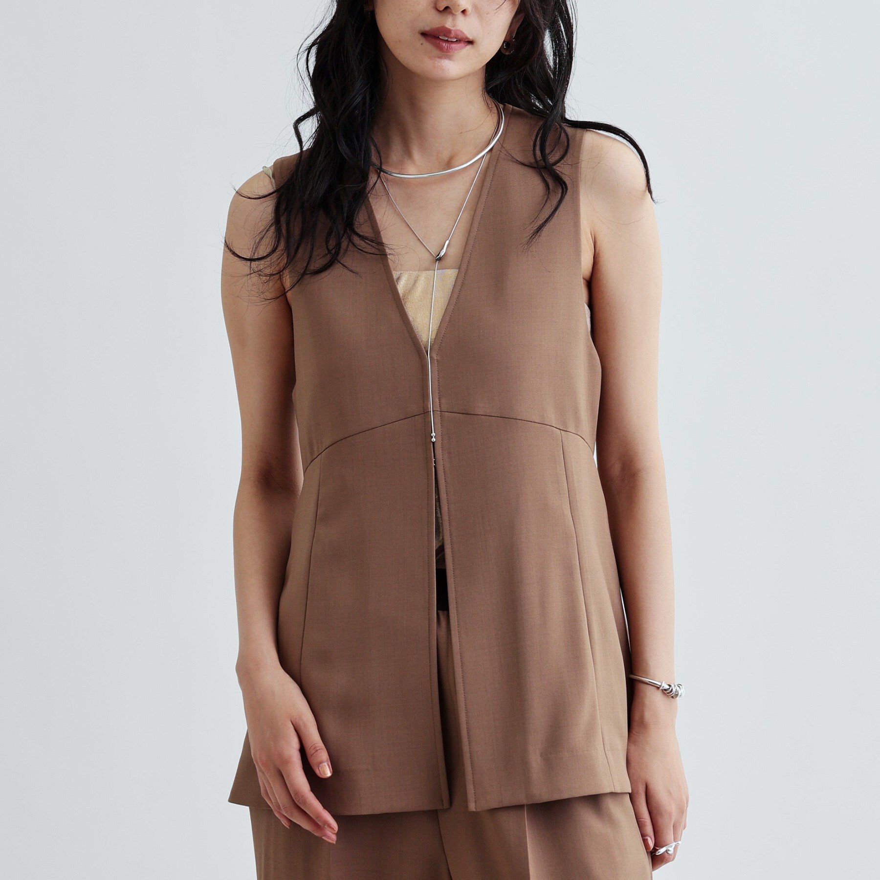 GALLEST「【セットアップ対応】イージーペプラムジレ」|ベスト・ジレ|