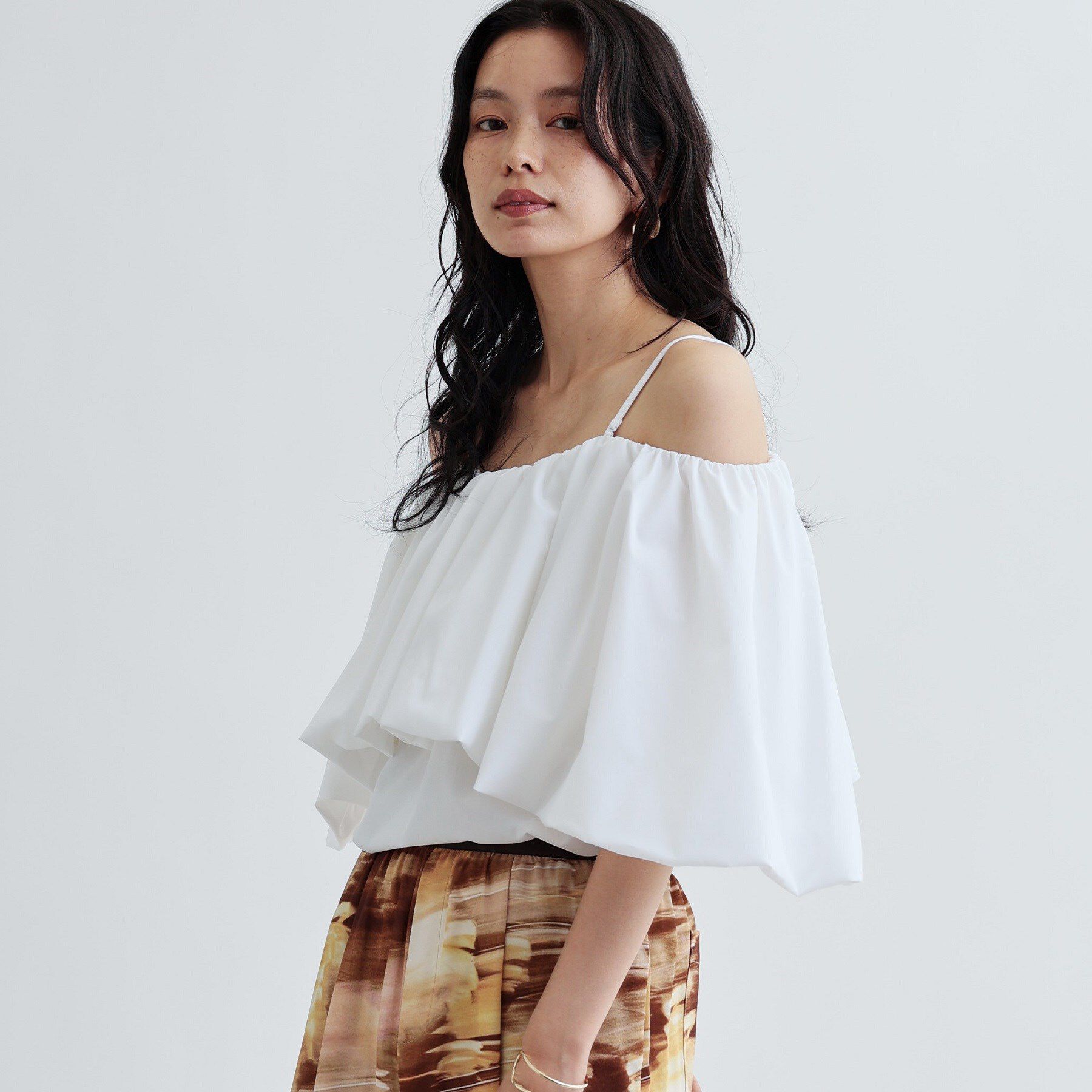 GALLEST「ボリュームオフショルブラウス」|シャツ・ブラウス|
