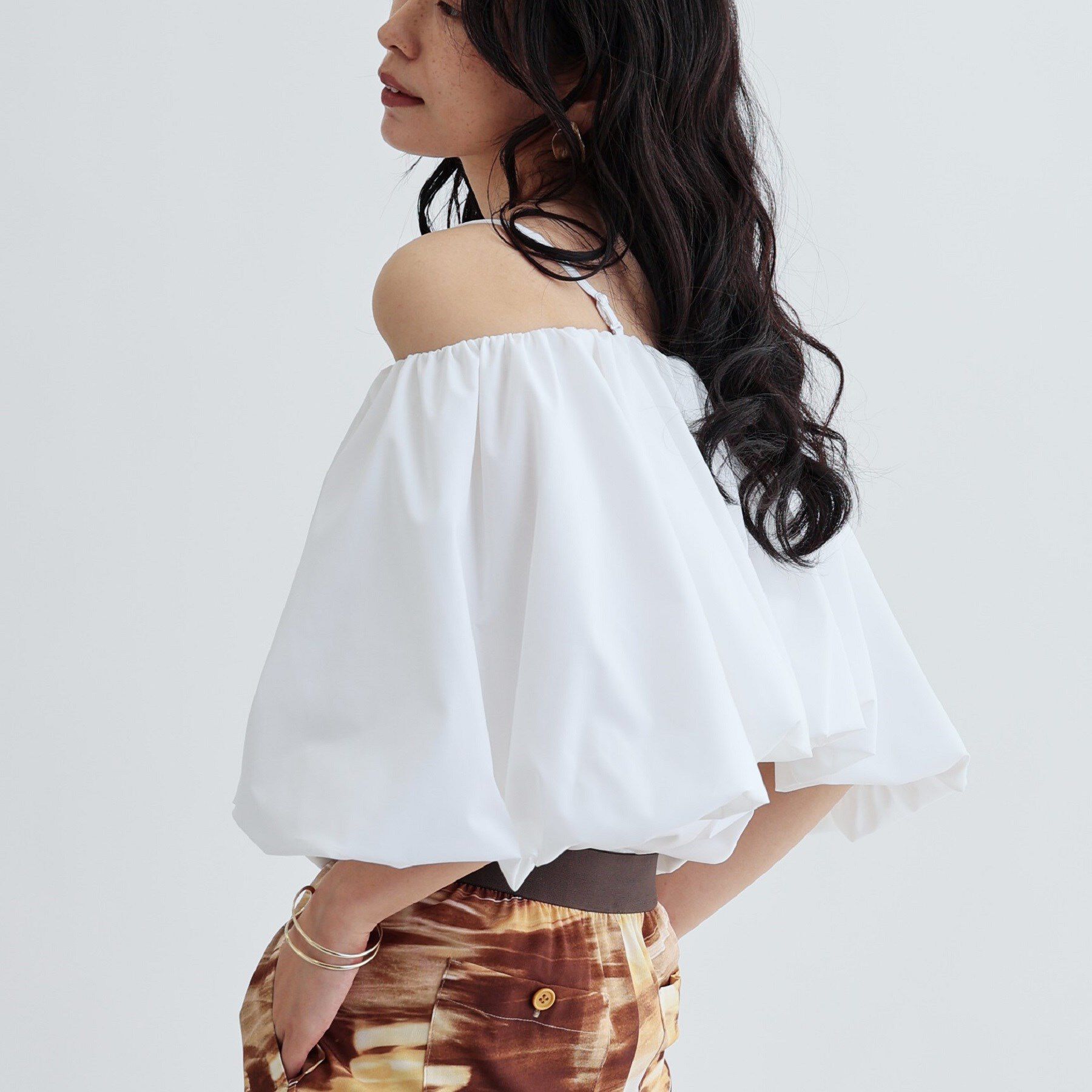 GALLEST「ボリュームオフショルブラウス」|シャツ・ブラウス|