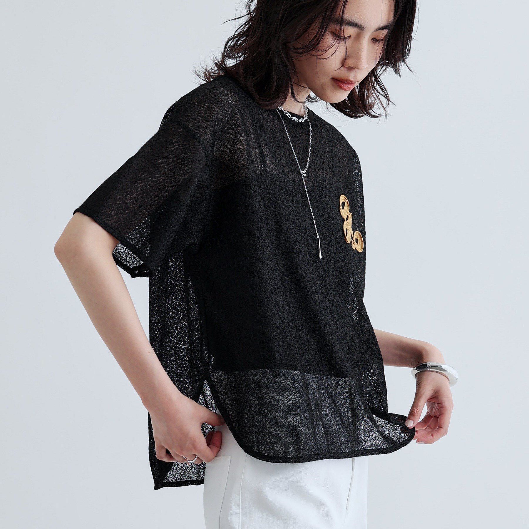 GALLEST「メッシュロゴTシャツ」|Tシャツ・カットソー|