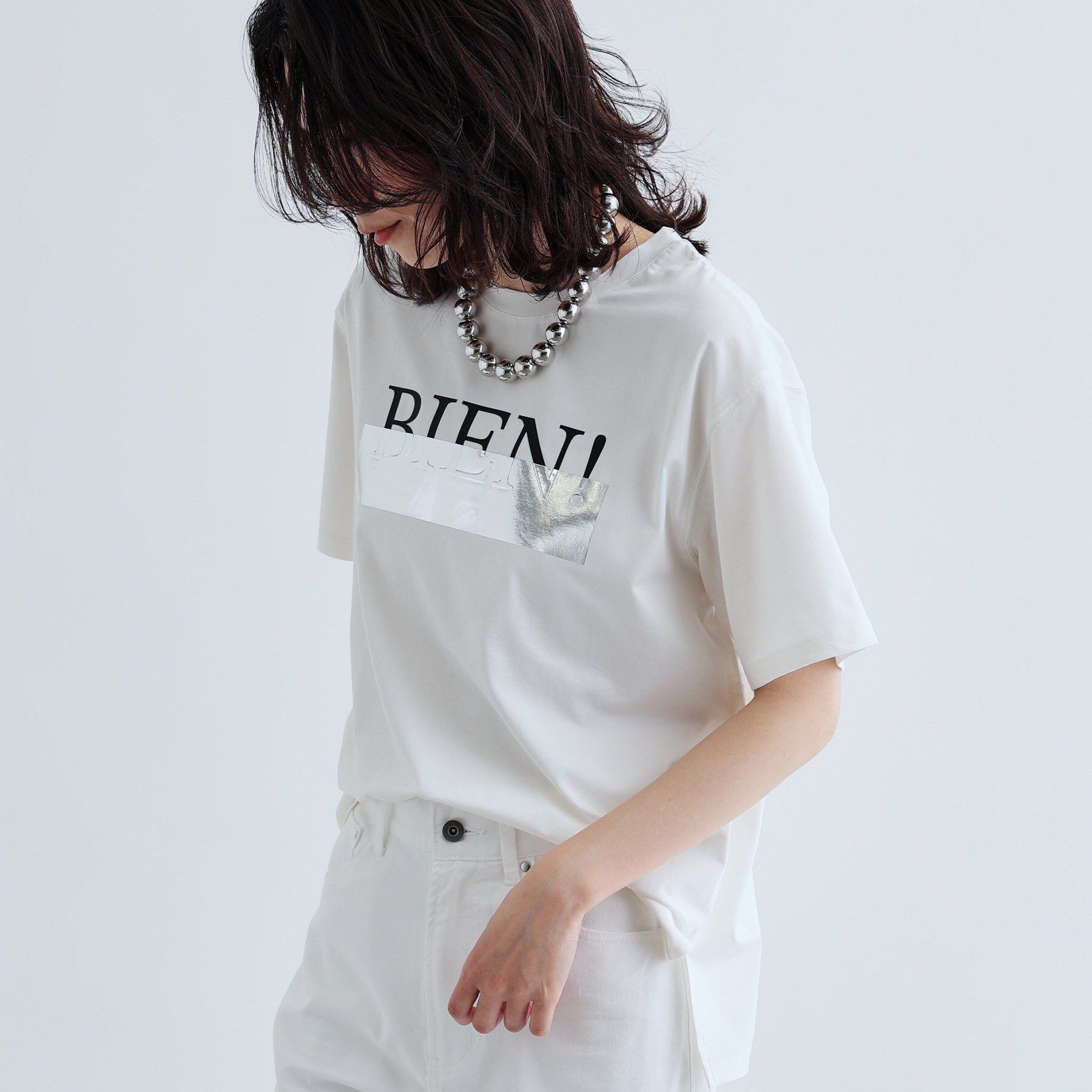 GALLEST「【再入荷】箔プリントロゴTシャツ」|Tシャツ・カットソー|