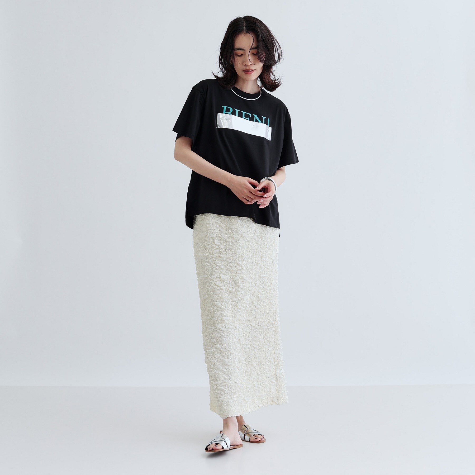 GALLEST「【再入荷】箔プリントロゴTシャツ」|Tシャツ・カットソー|