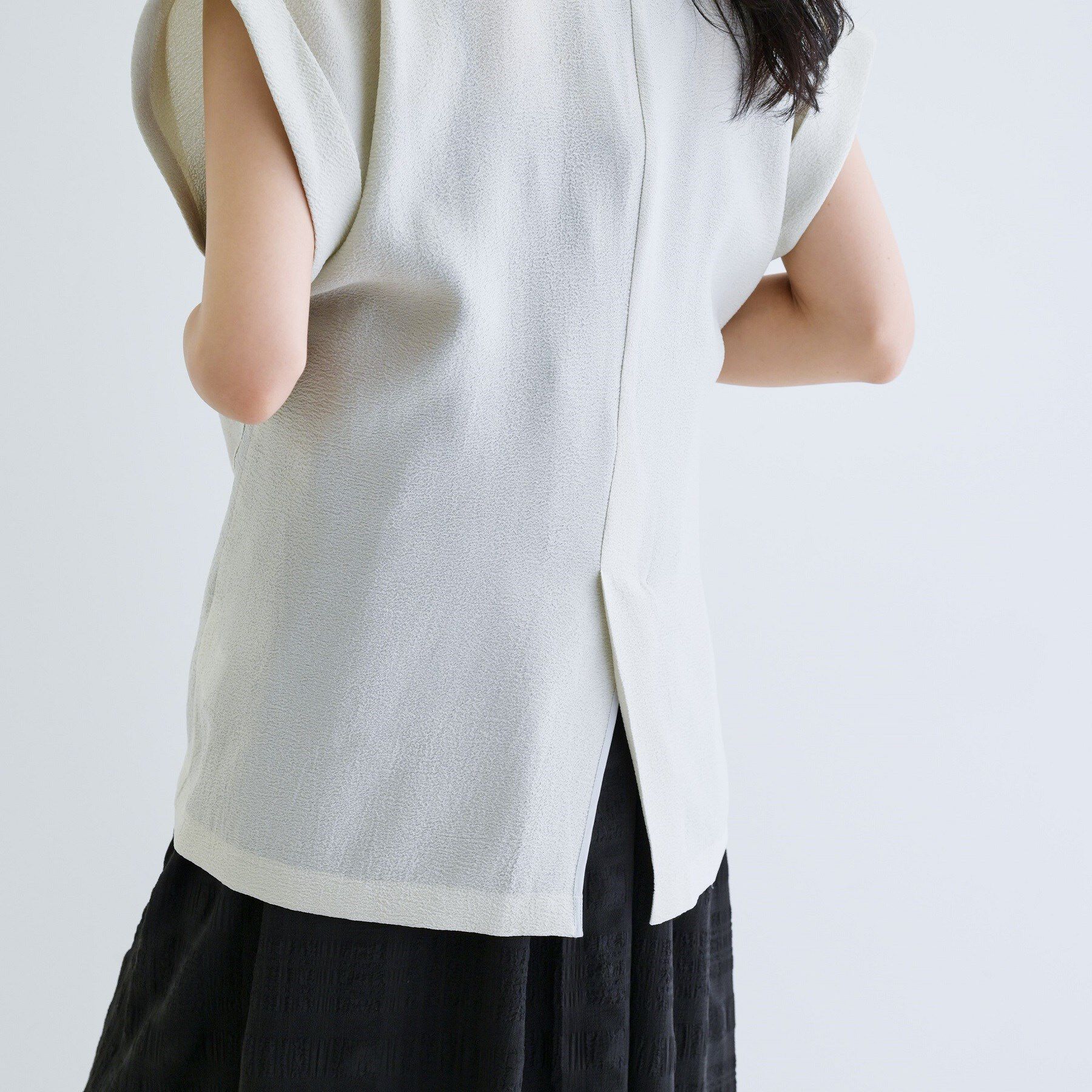 GALLEST「ワッシャー半袖シャツジャケット」|テーラードジャケット|