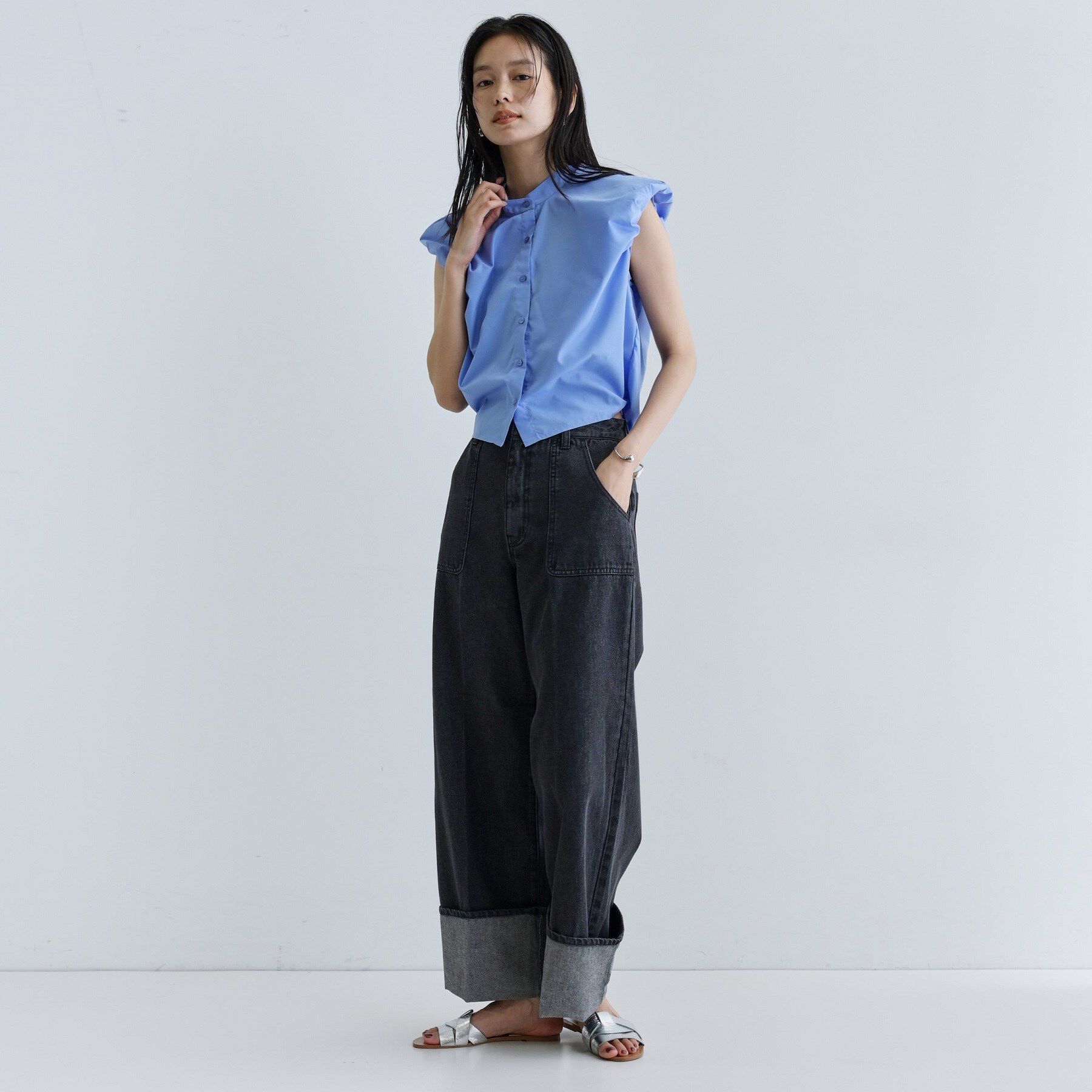 GALLEST「【一部店舗限定】ブロードパフショルブラウス」|シャツ・ブラウス|