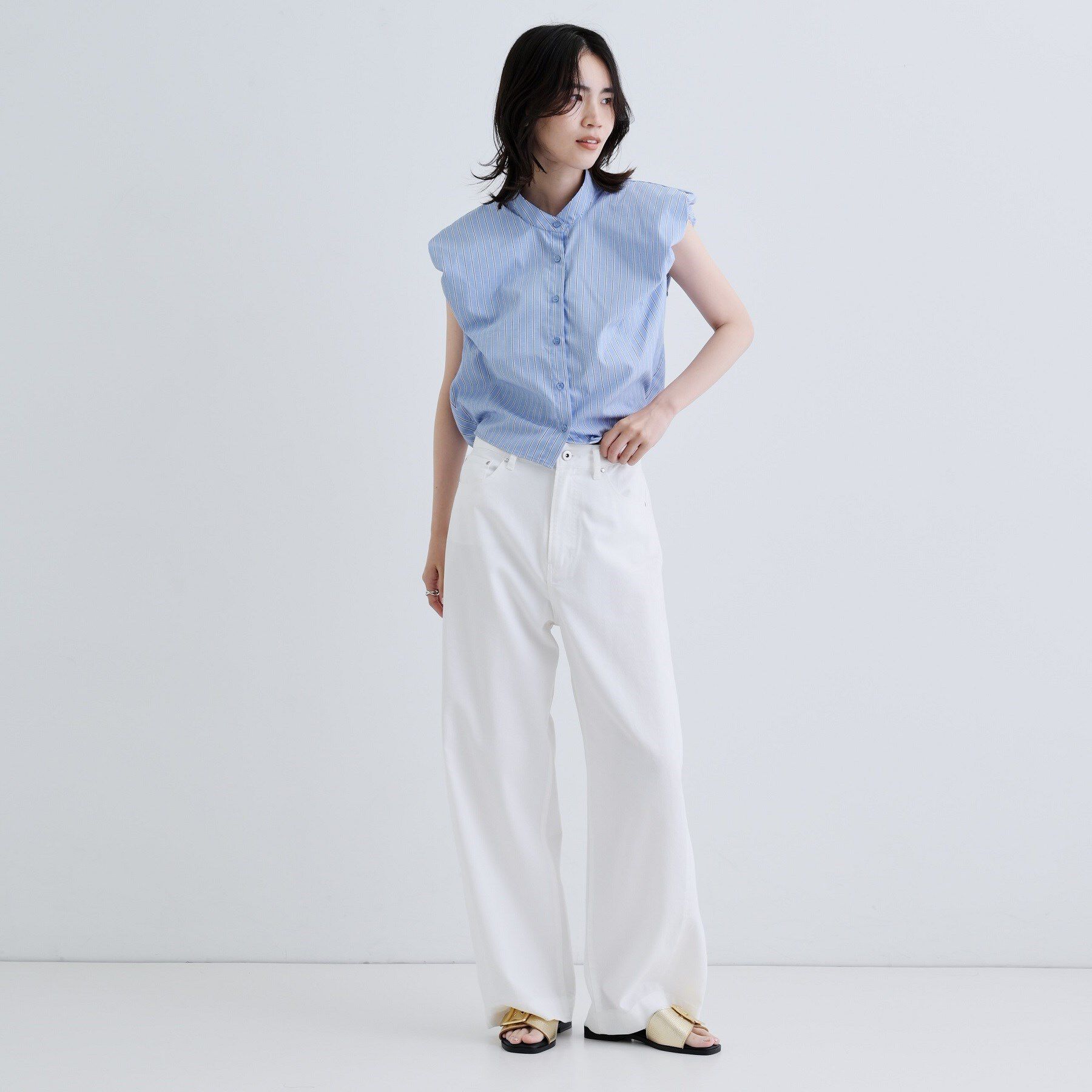 GALLEST「【一部店舗限定】ブロードパフショルブラウス」|シャツ・ブラウス|