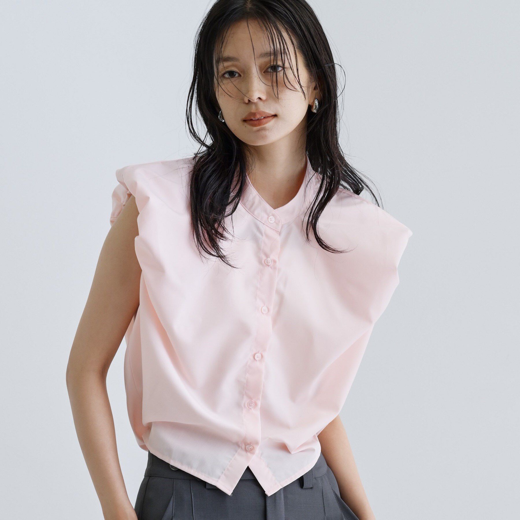 GALLEST「【一部店舗限定】ブロードパフショルブラウス」|シャツ・ブラウス|