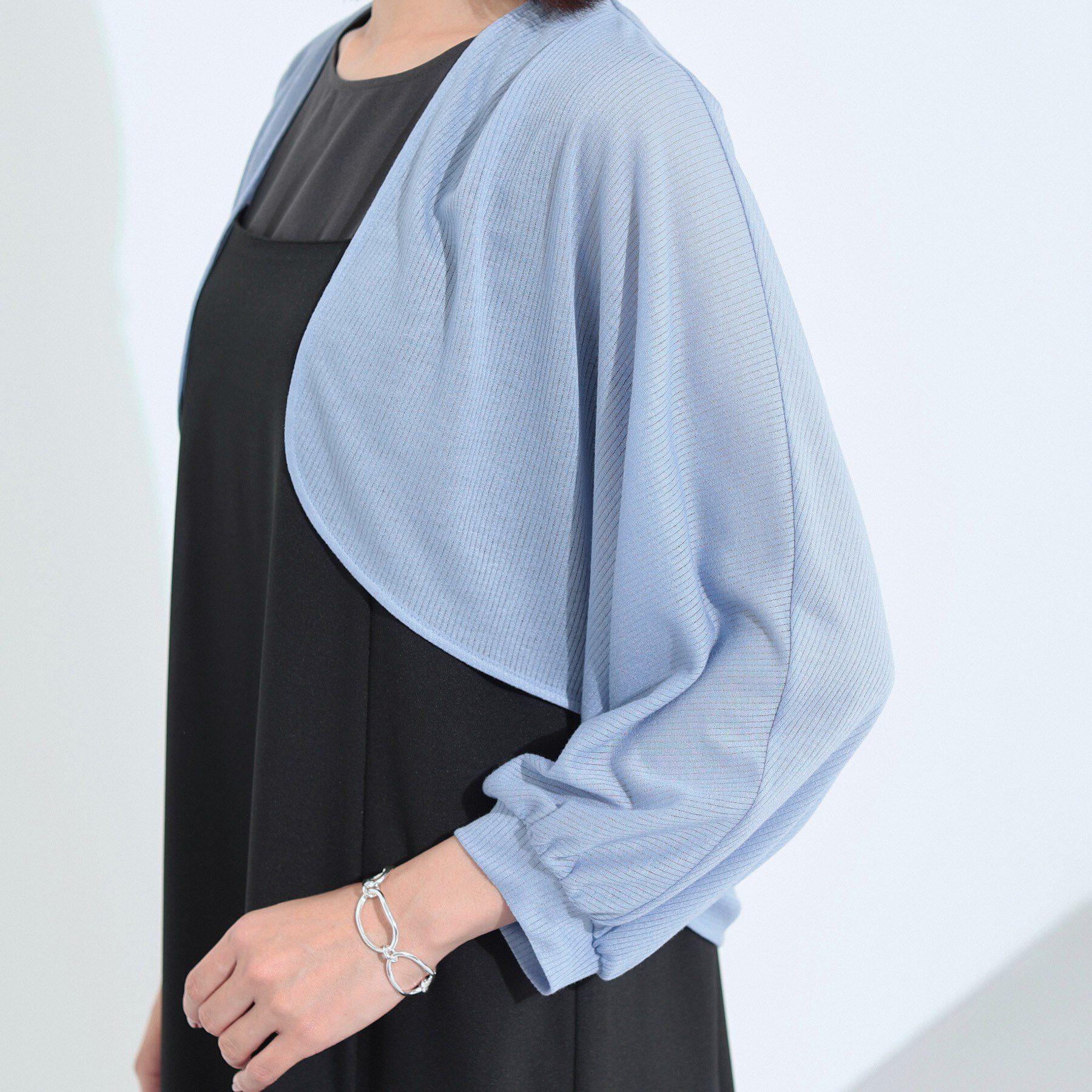 INDIVI「【軽く羽織れる】ボレロカーディガン」|カーディガン|