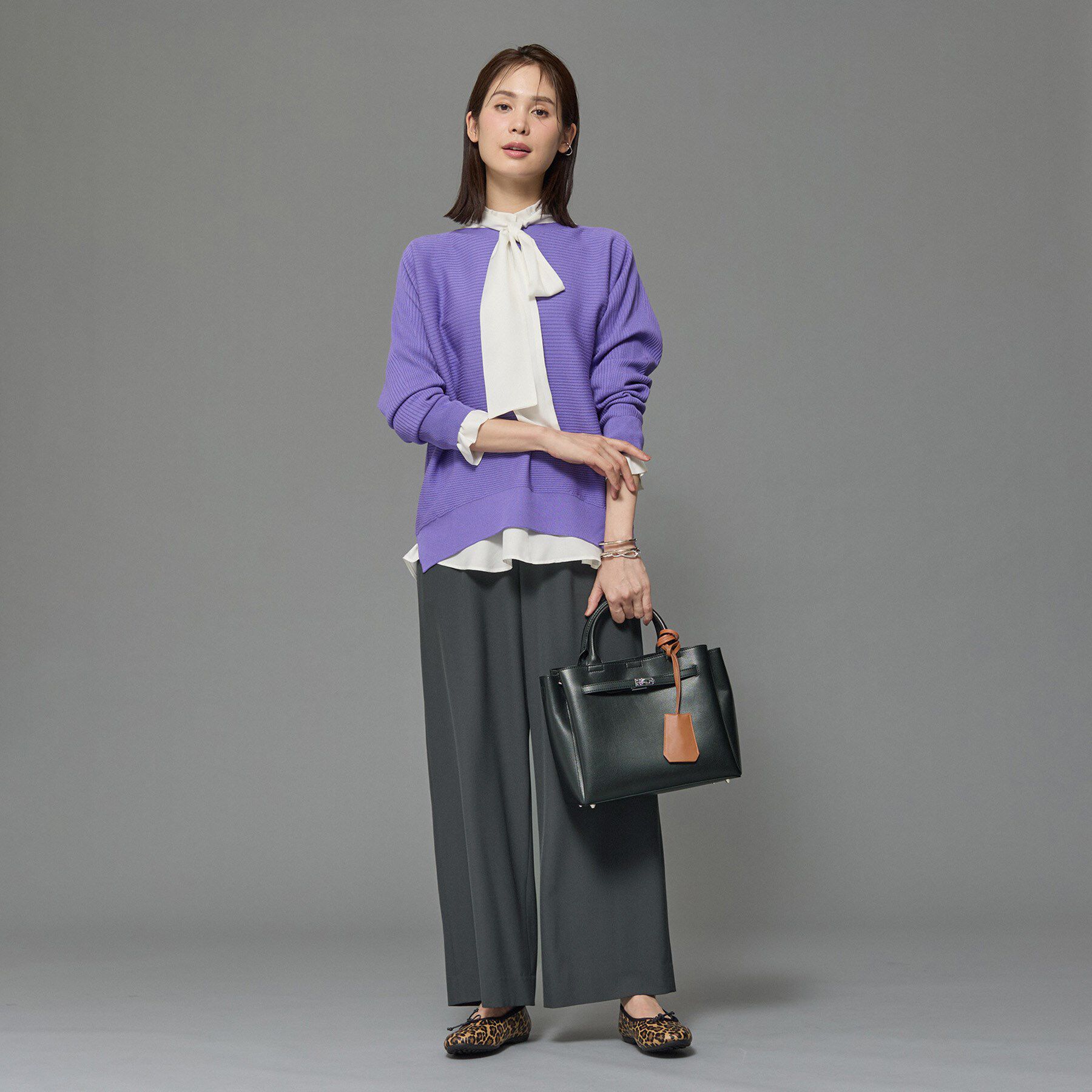 INDIVI「【UVケア／SETUP可能】エアリージョーゼット ワイドパンツ」|その他|