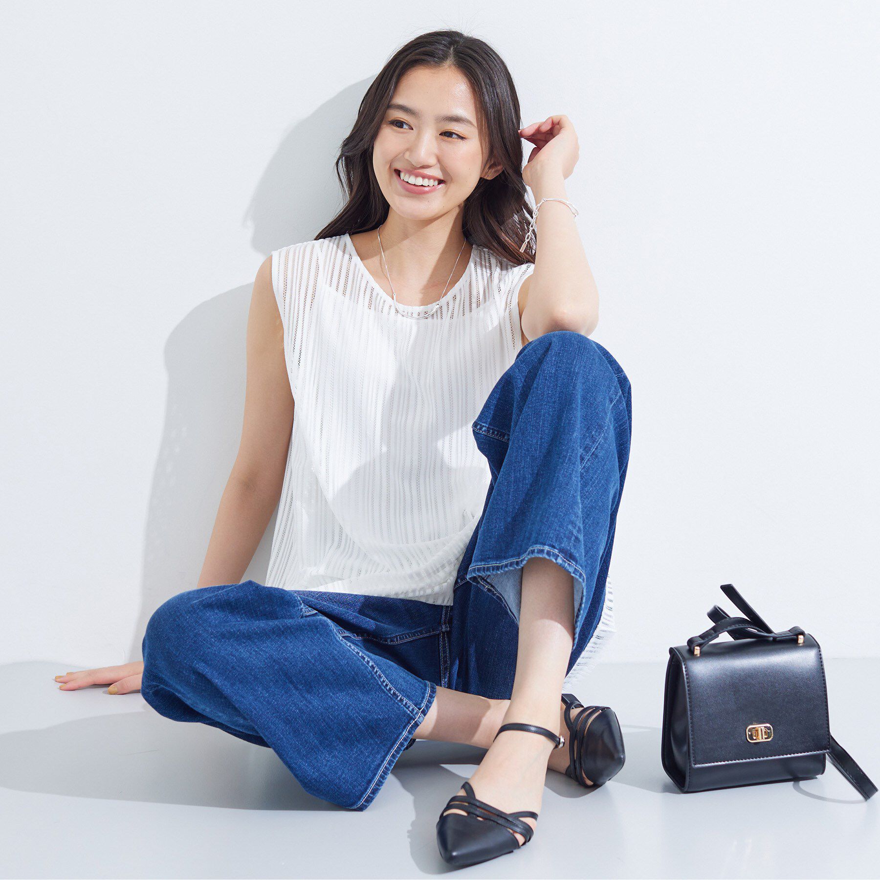 INDIVI「【洗える／セットアップ可能】ラッセルチュニック」|チュニック|