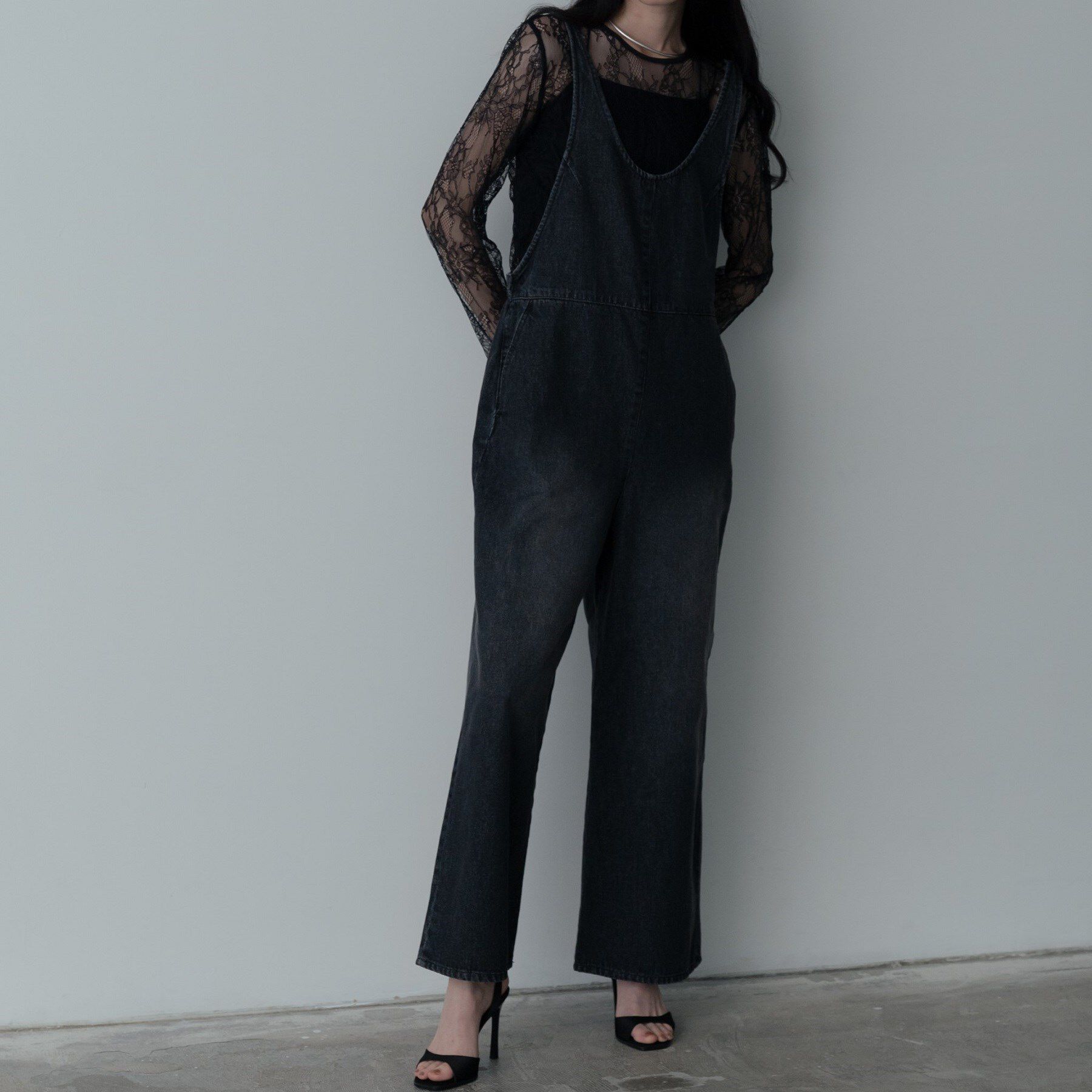 GALLEST「デニムサロペット」|オールインワン|