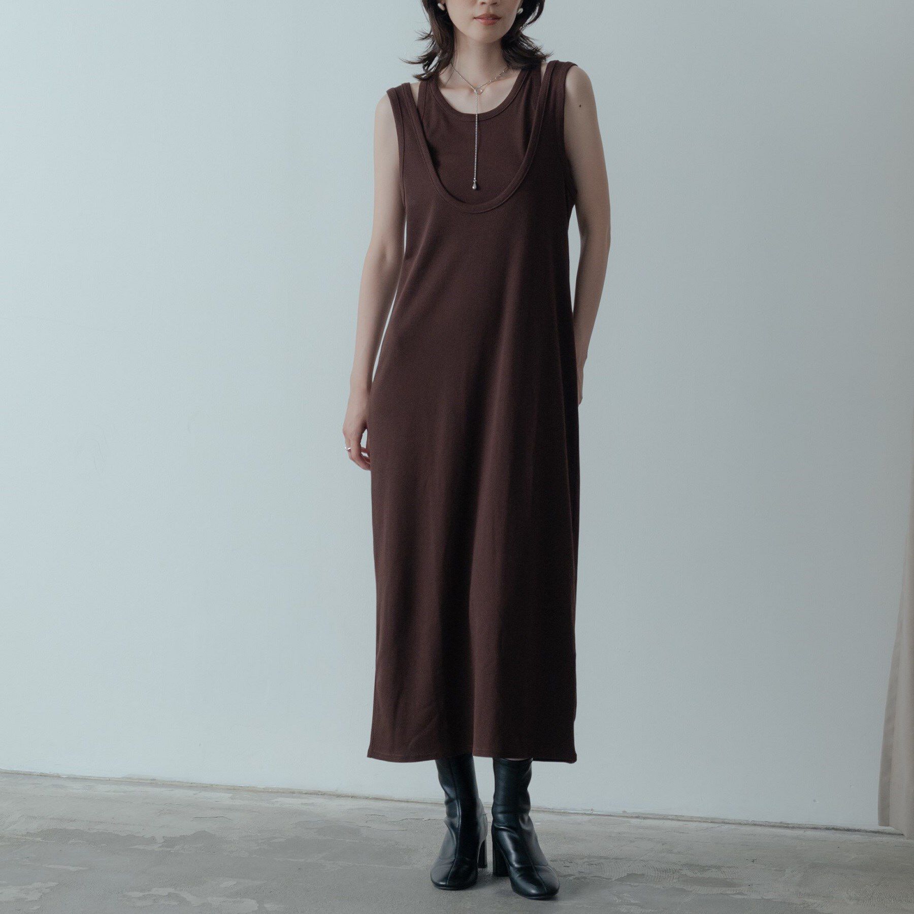 GALLEST「タンクトップレイヤードワンピース」|ワンピース|