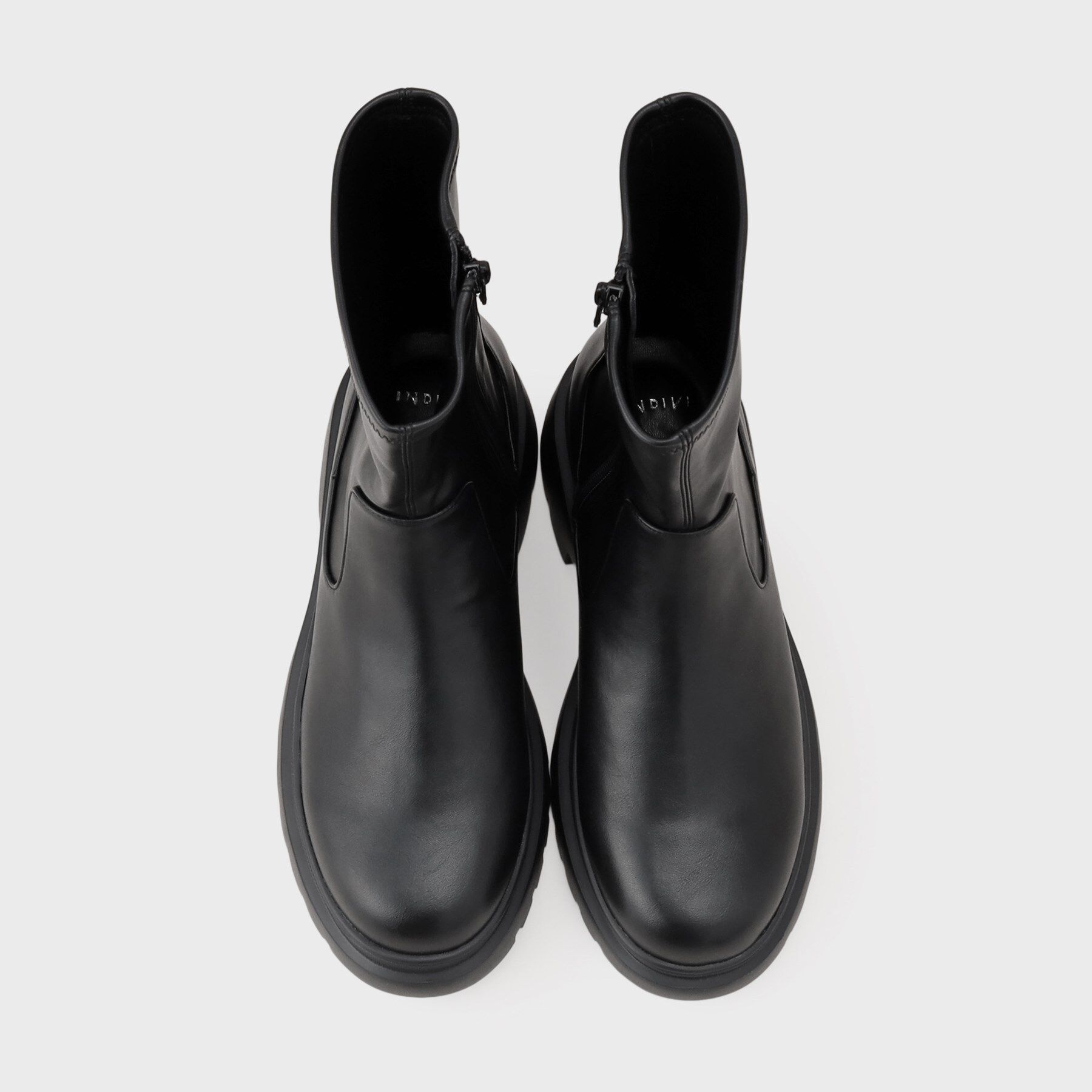 INDIVI「ストレッチミドルブーツ」|ショートブーツ|