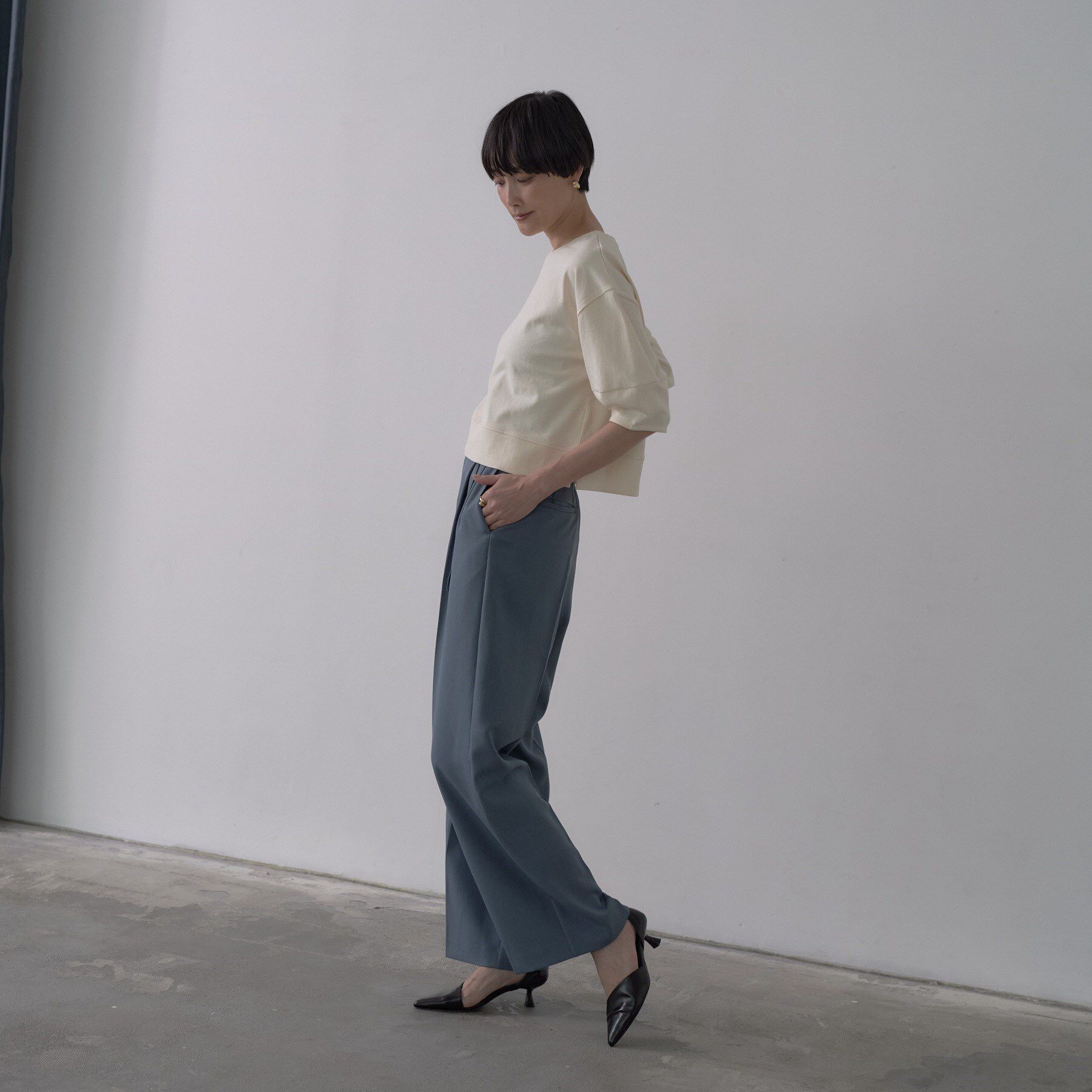 GALLEST「フォルムスリーブカットソー」|Tシャツ・カットソー|