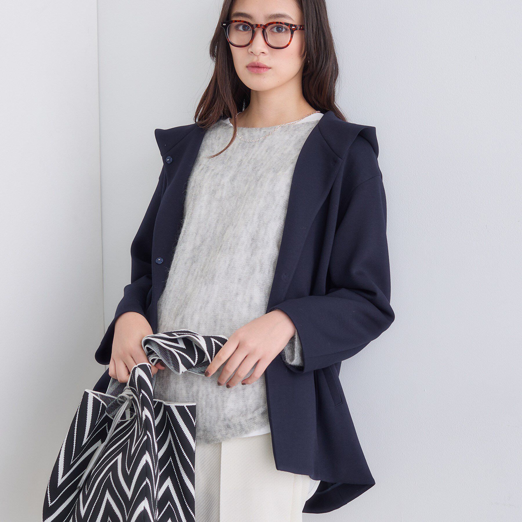 INDIVI「【軽羽織り】フーディーライトコート」|ブルゾン・スタジャン|