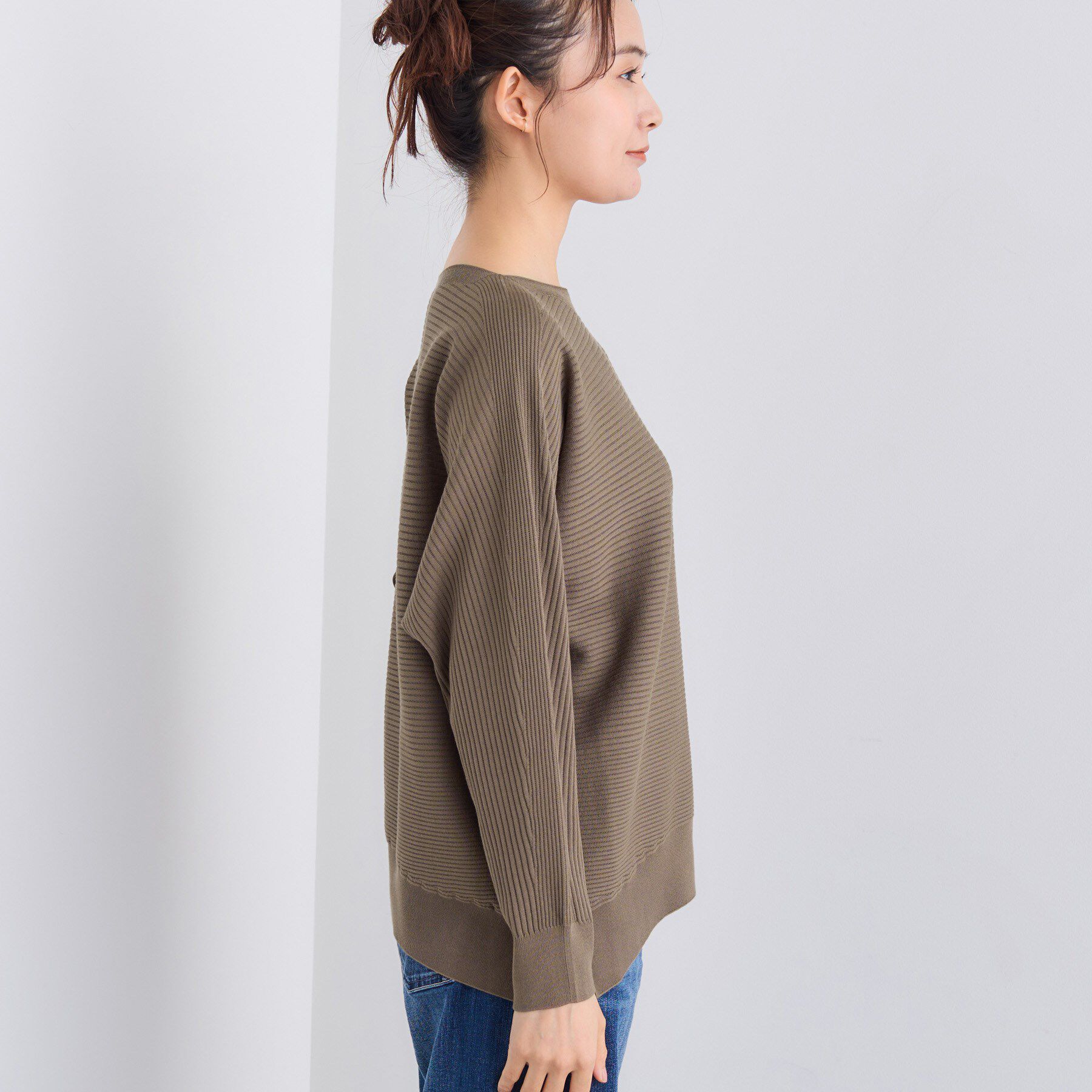 INDIVI「【洗える／体型カバー】美シルエットニット」|ニット・セーター|