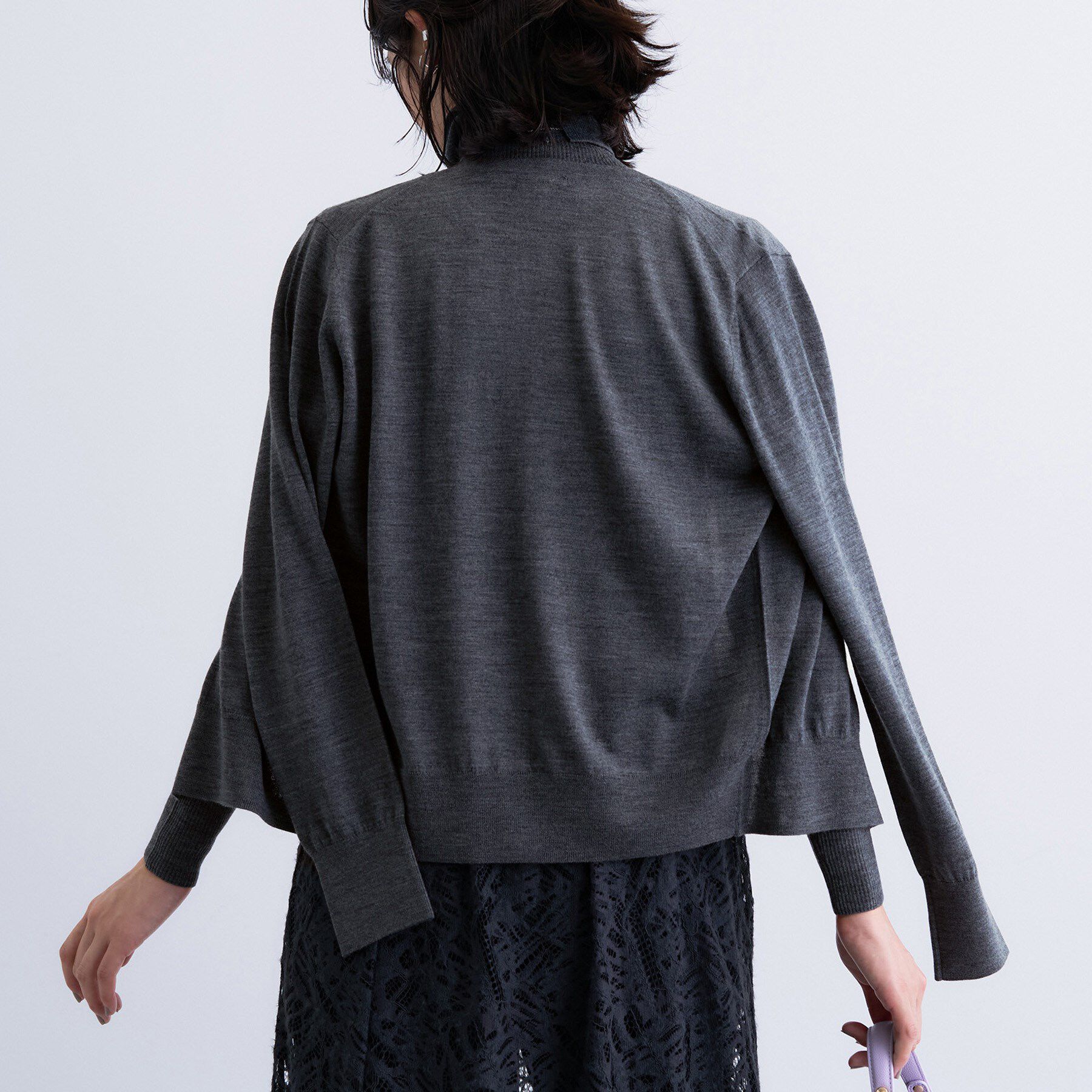 INDIVI「【洗える】ハイゲージニットカーディガン」|カーディガン|