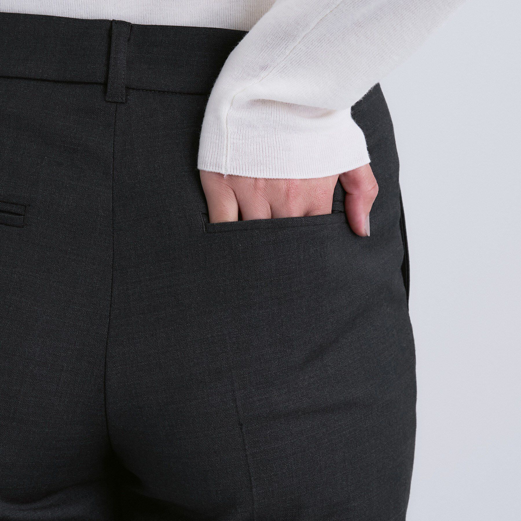 INDIVI「【日本製／スーツ／通勤】シルクウールストレッチ テーパードパンツ」|その他|