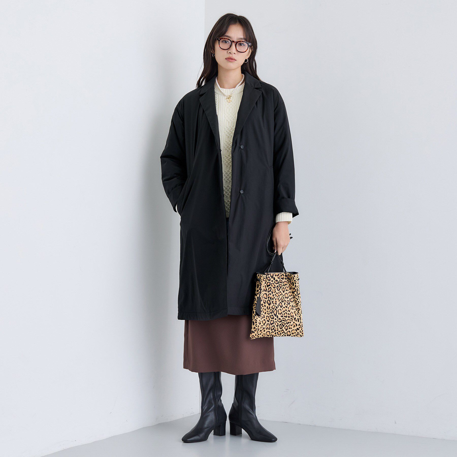 INDIVI「【超軽量／蓄熱】ライトパフチェスターコート」|ダウン|