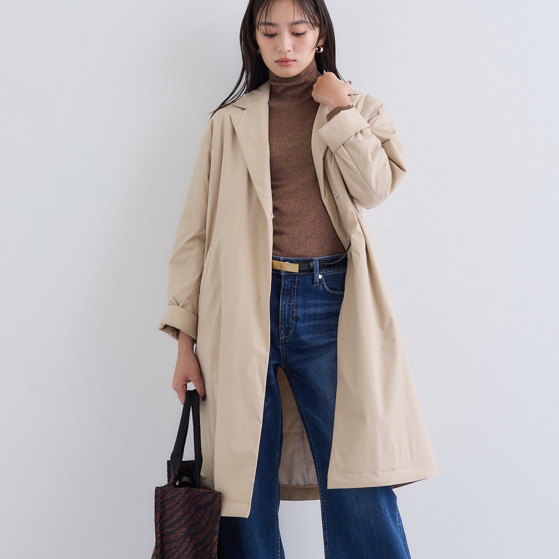 INDIVI「【超軽量／蓄熱】ライトパフチェスターコート」|ダウン|