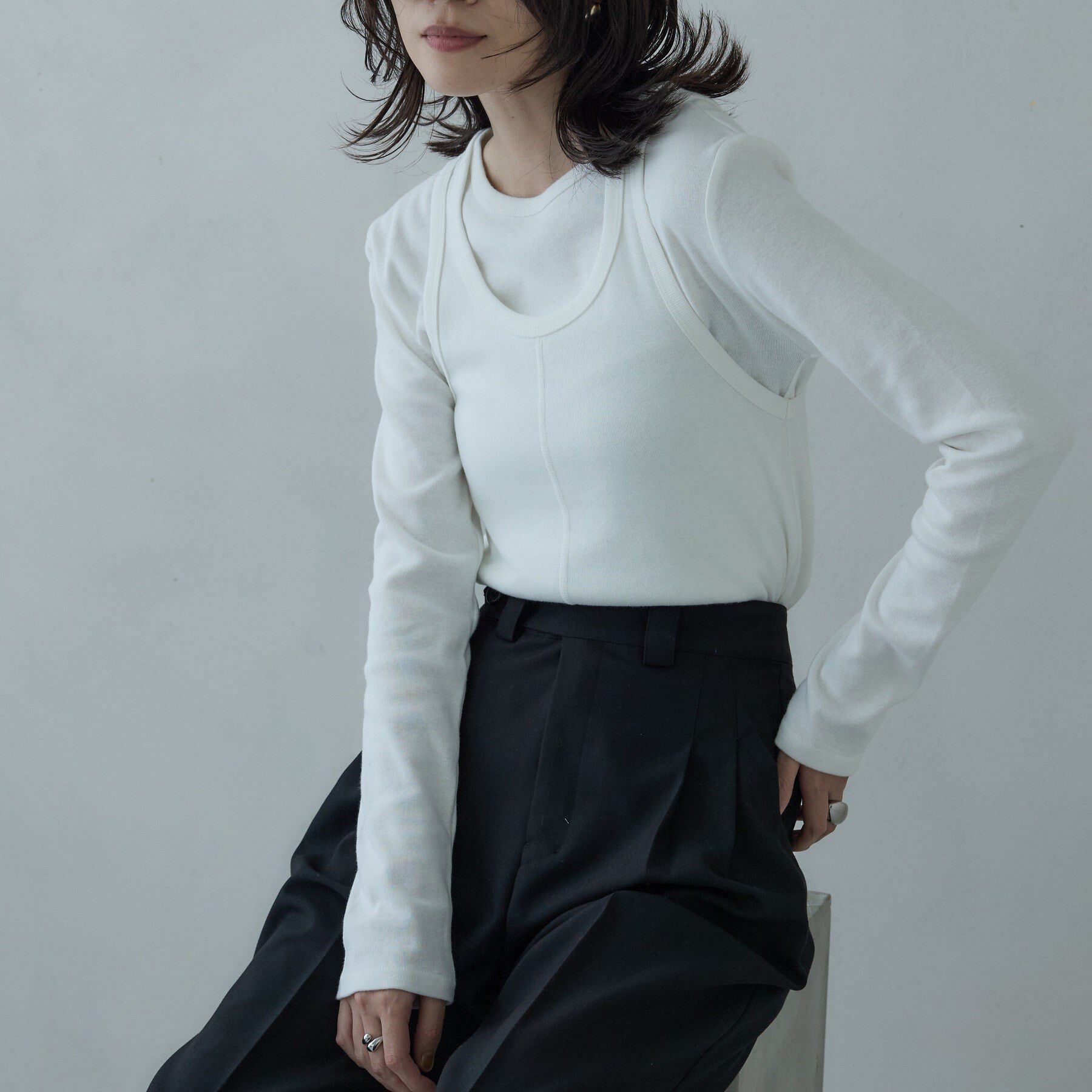 GALLEST「タンクレイヤーフライスカットソー」|Tシャツ・カットソー|