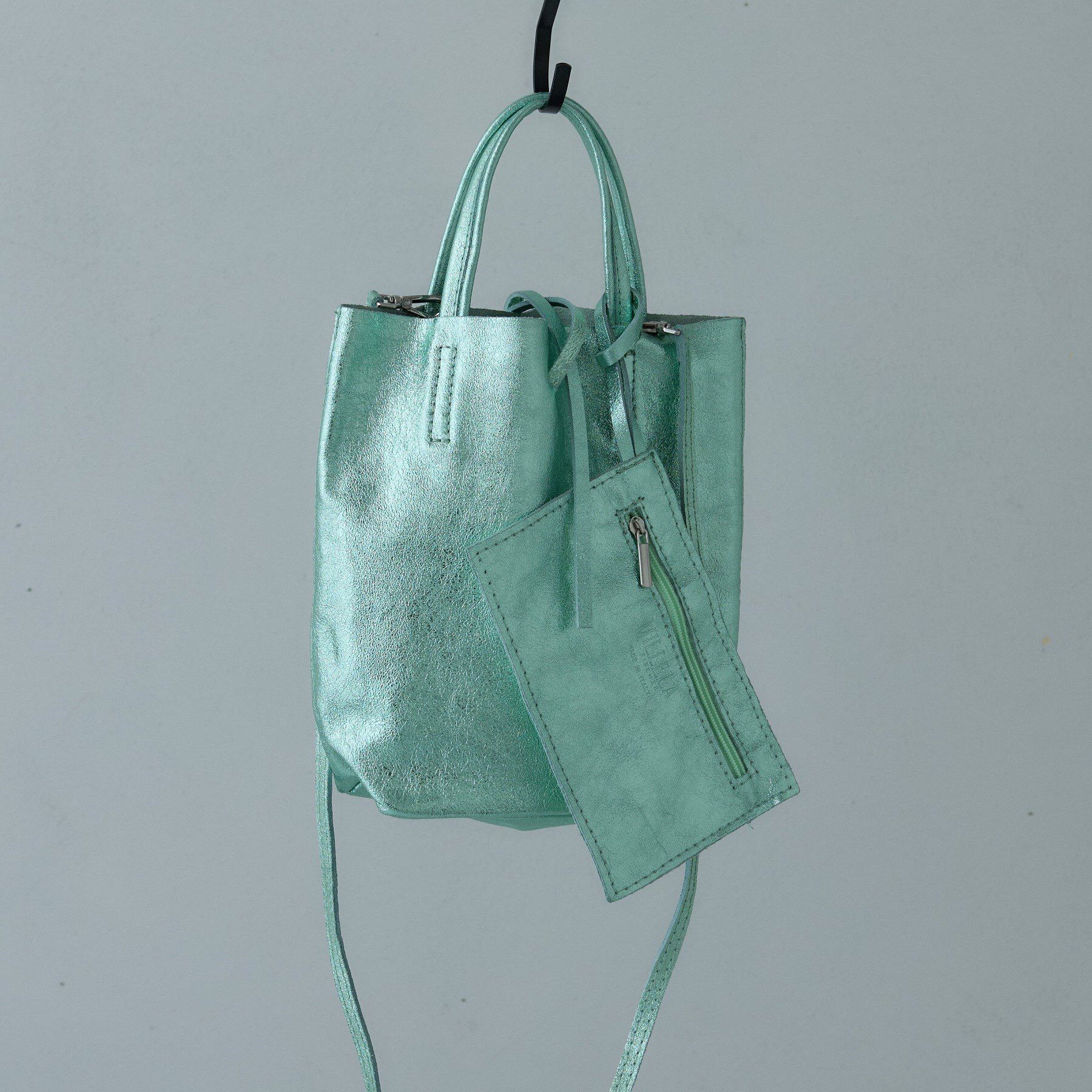 GALLEST「【MILLELA FIRENZE】メタリックミニトートバッグ」|トートバッグ|ミントグリーン(02