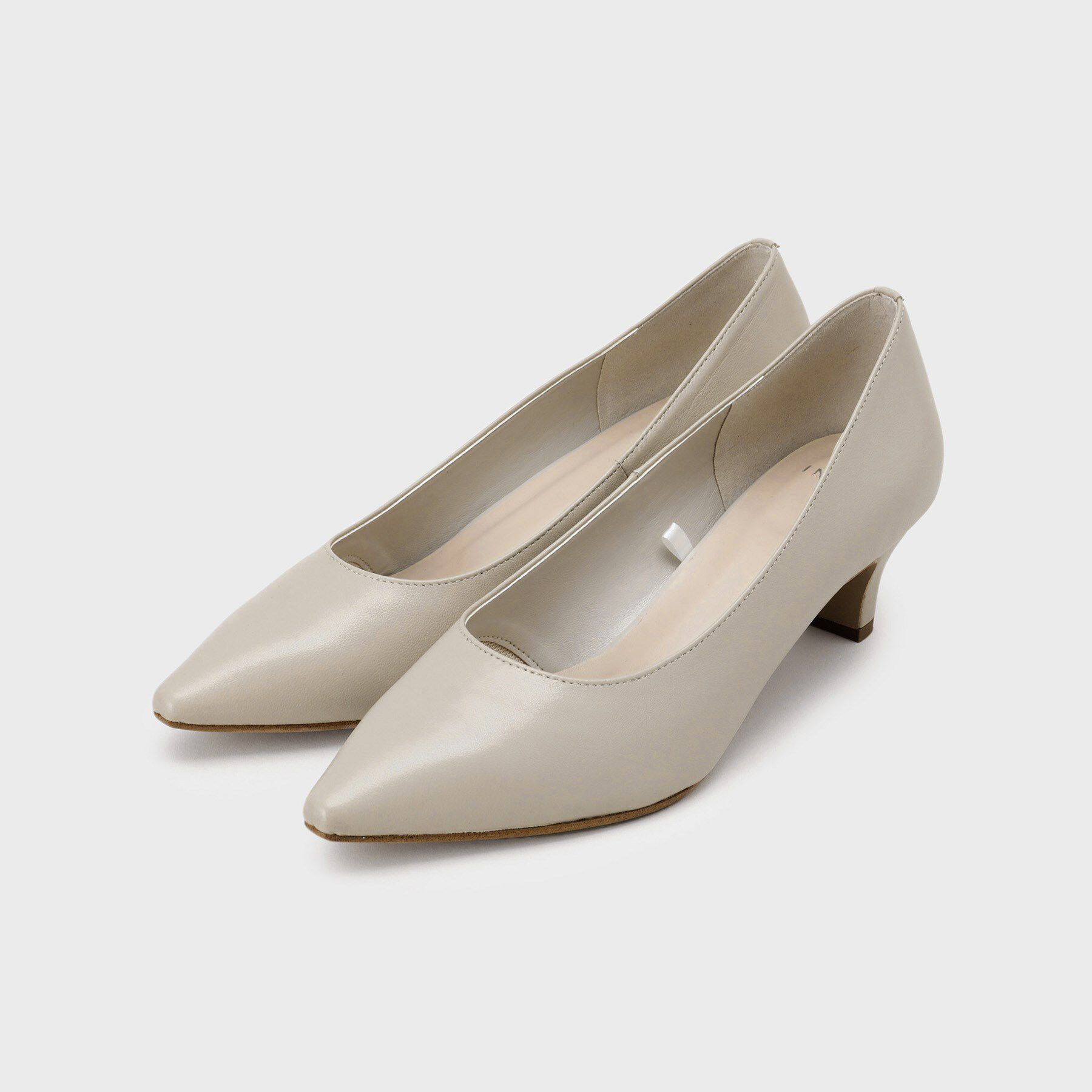 INDIVI「【ラム革／美脚／通勤】レザーパンプス」|パンプス|