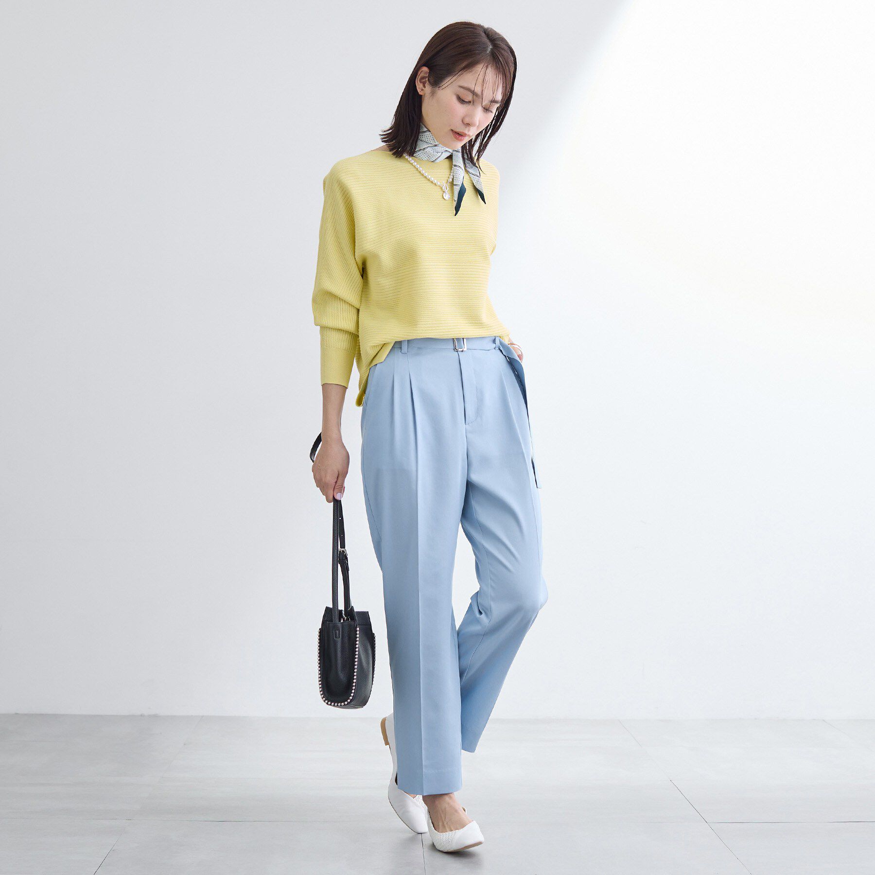 INDIVI「【洗える／UVケア／SETUP可能】デニムライクテーパードパンツ」|その他|