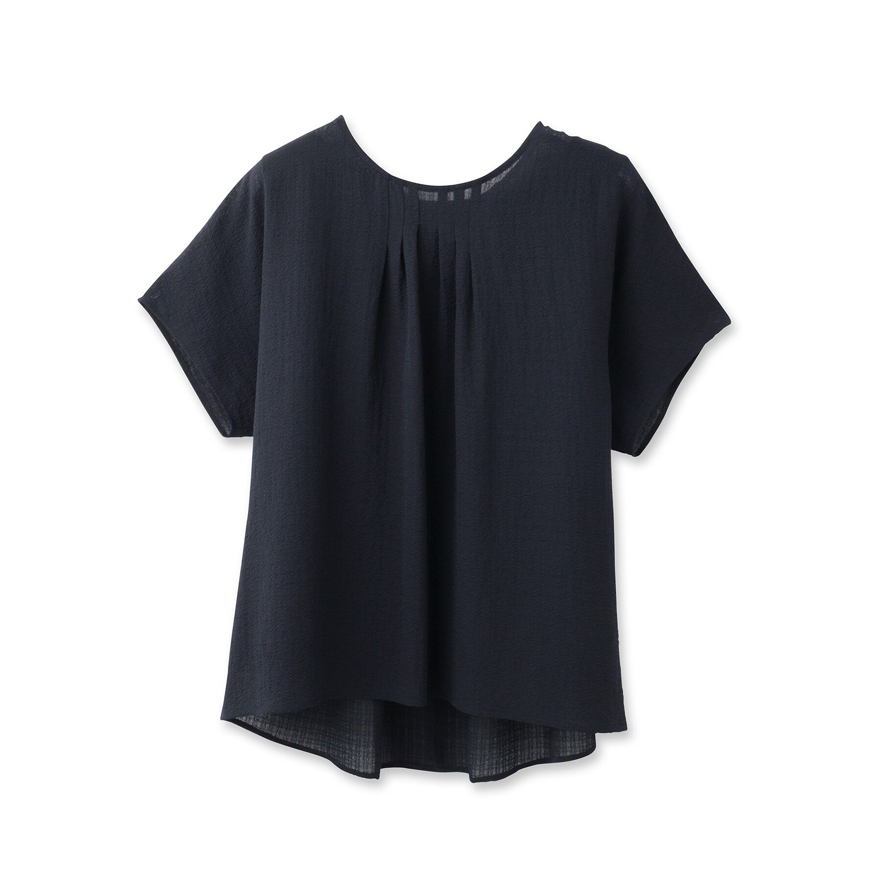 INDIVI「【洗える】無地＆チェーン柄 ギャザートップス」|シャツ・ブラウス|