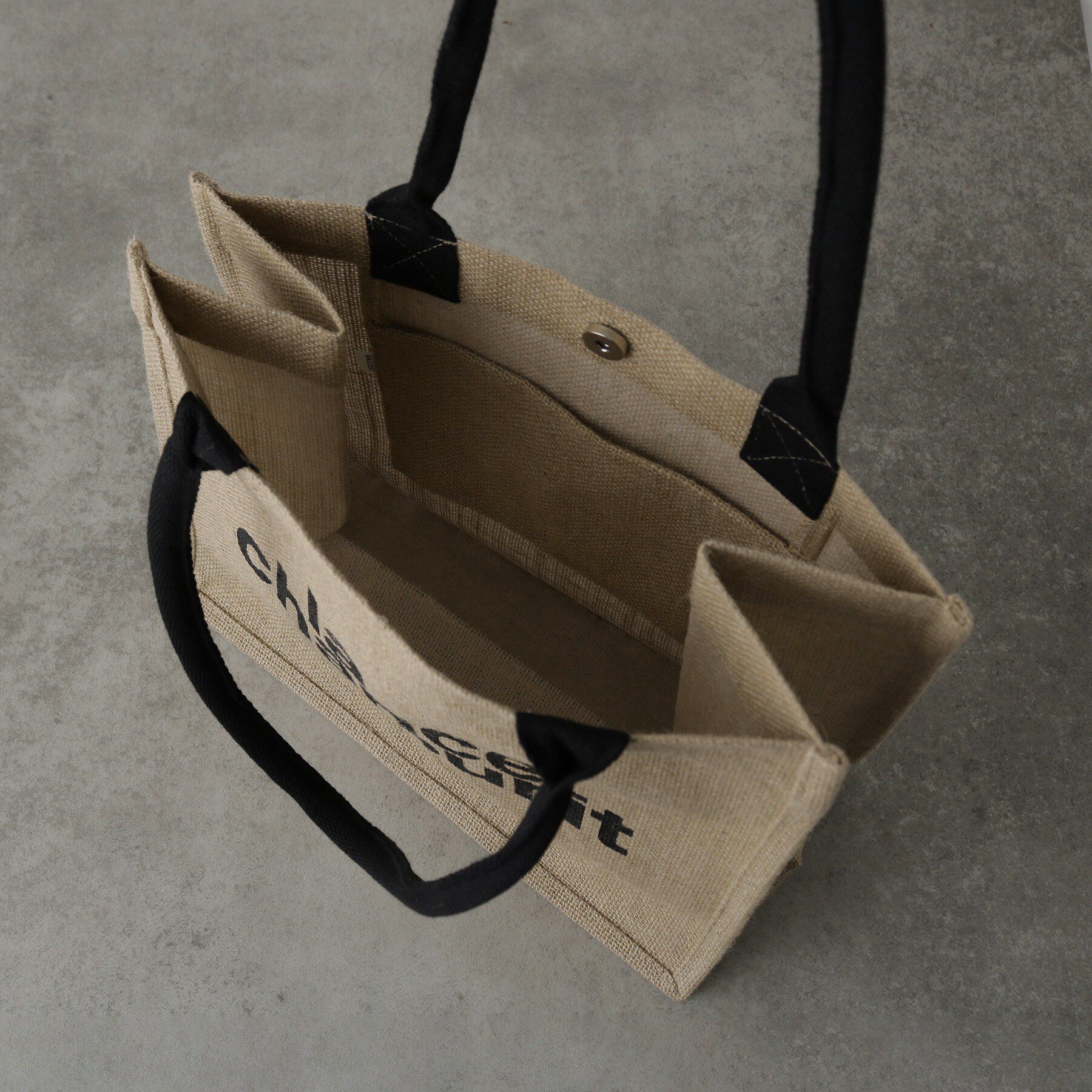 GALLEST「【A4サイズ収納・マチたっぷり】ジュートトートバッグ／エコバッグ」|トートバッグ|