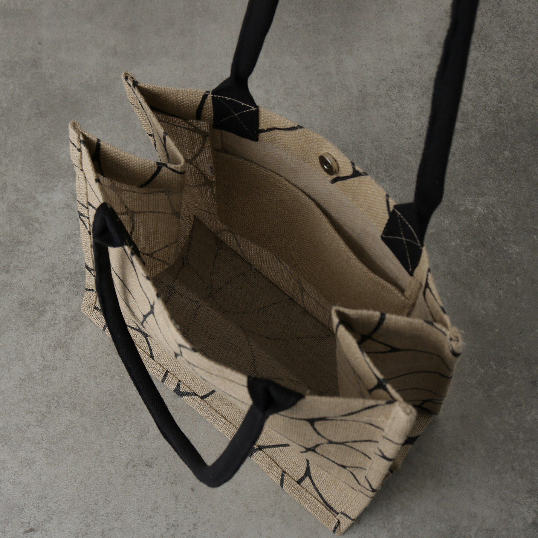 GALLEST「【A4サイズ収納・マチたっぷり】ジュートトートバッグ／エコバッグ」|トートバッグ|