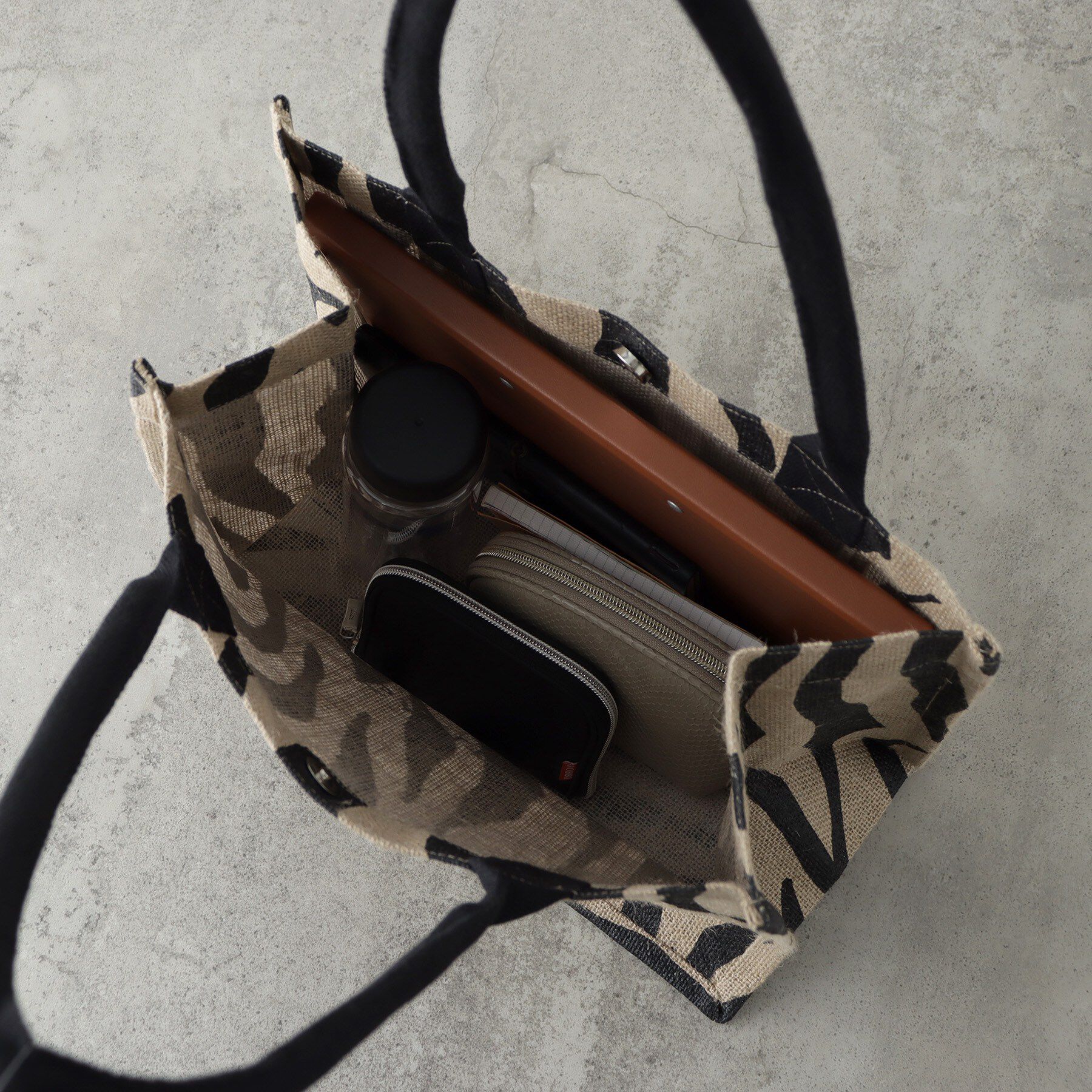 GALLEST「【A4サイズ収納・マチたっぷり】ジュートトートバッグ／エコバッグ」|トートバッグ|