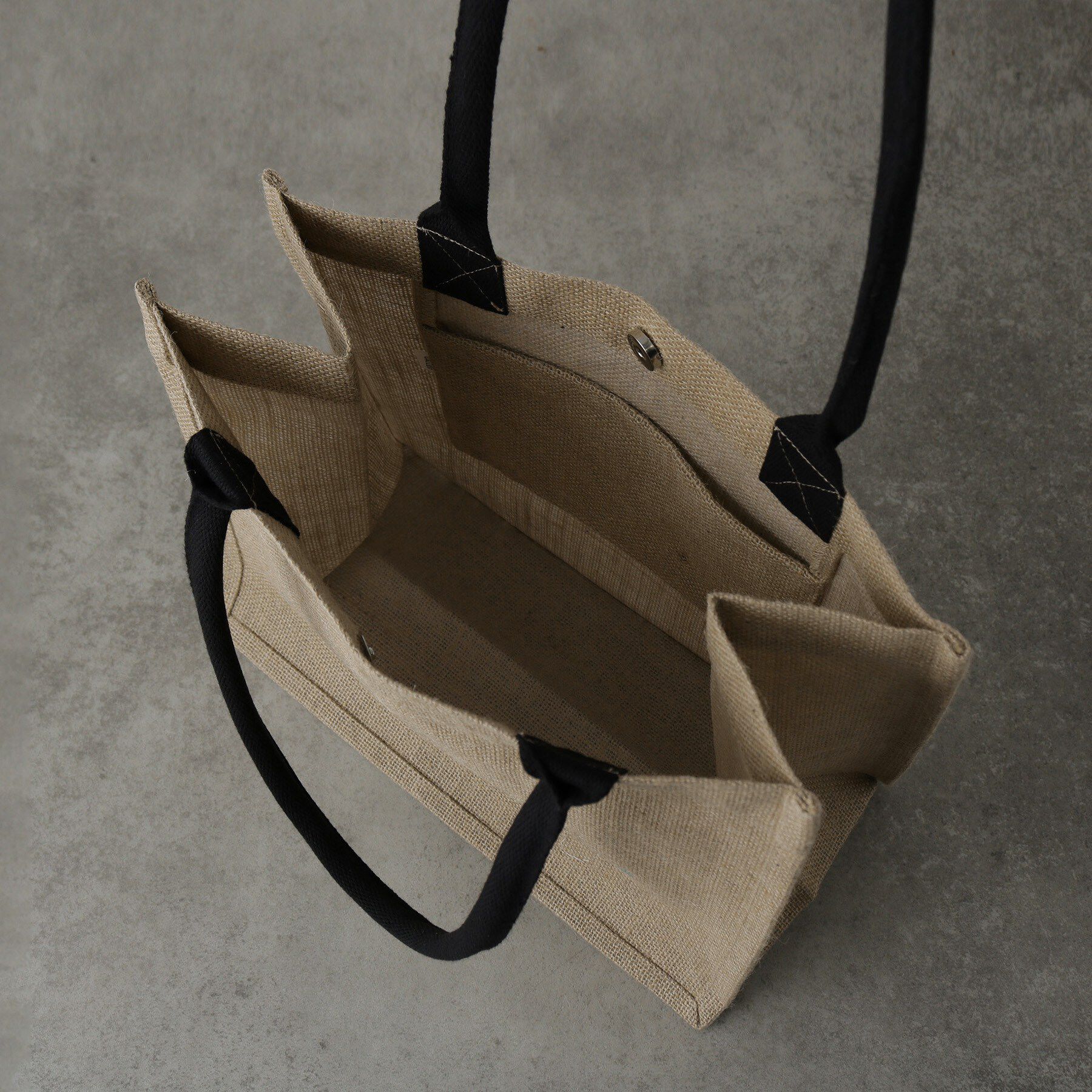 GALLEST「【A4サイズ収納・マチたっぷり】ジュートトートバッグ／エコバッグ」|トートバッグ|