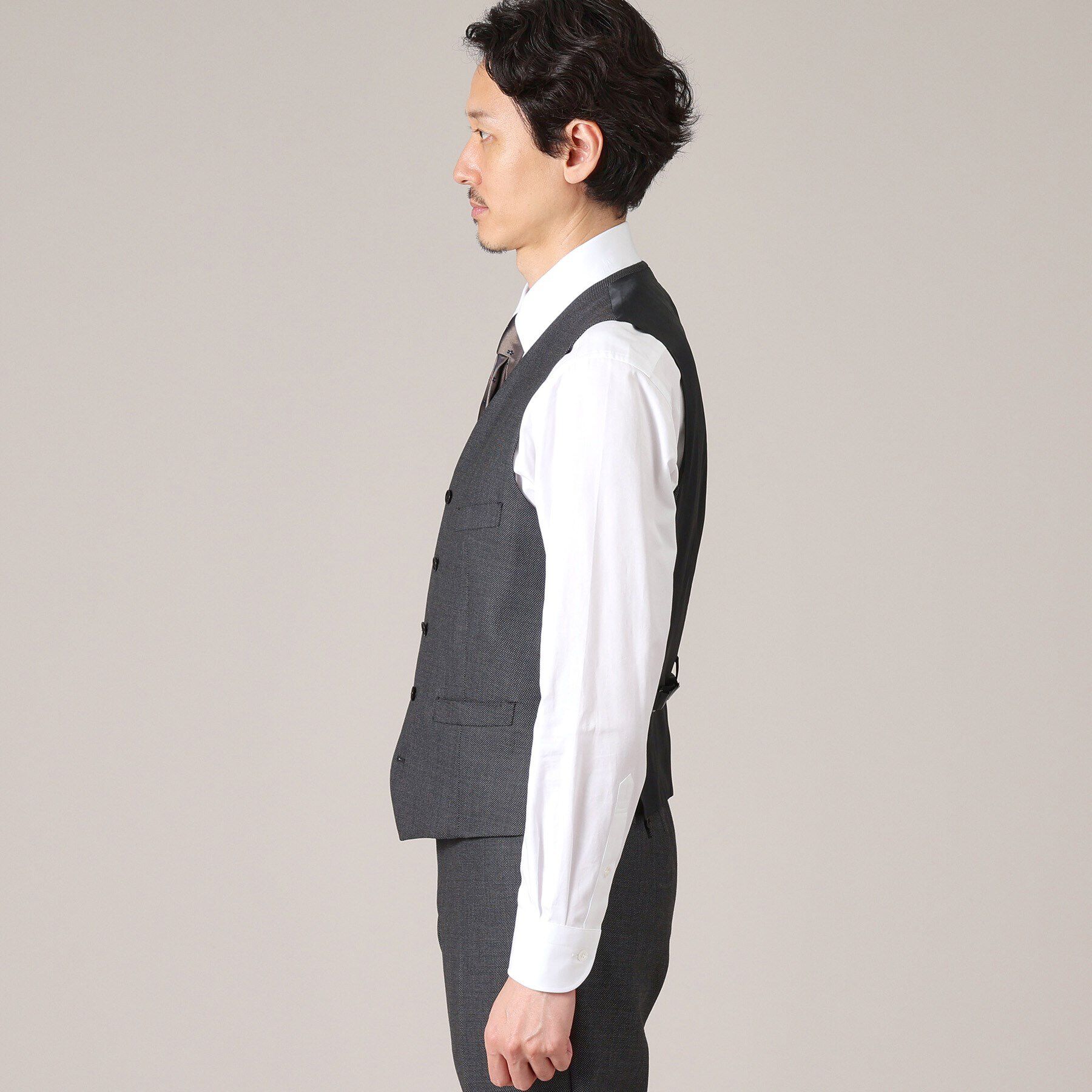 TAKEO KIKUCHI「【3ピース対応】バーズアイ ベスト」|スーツ|