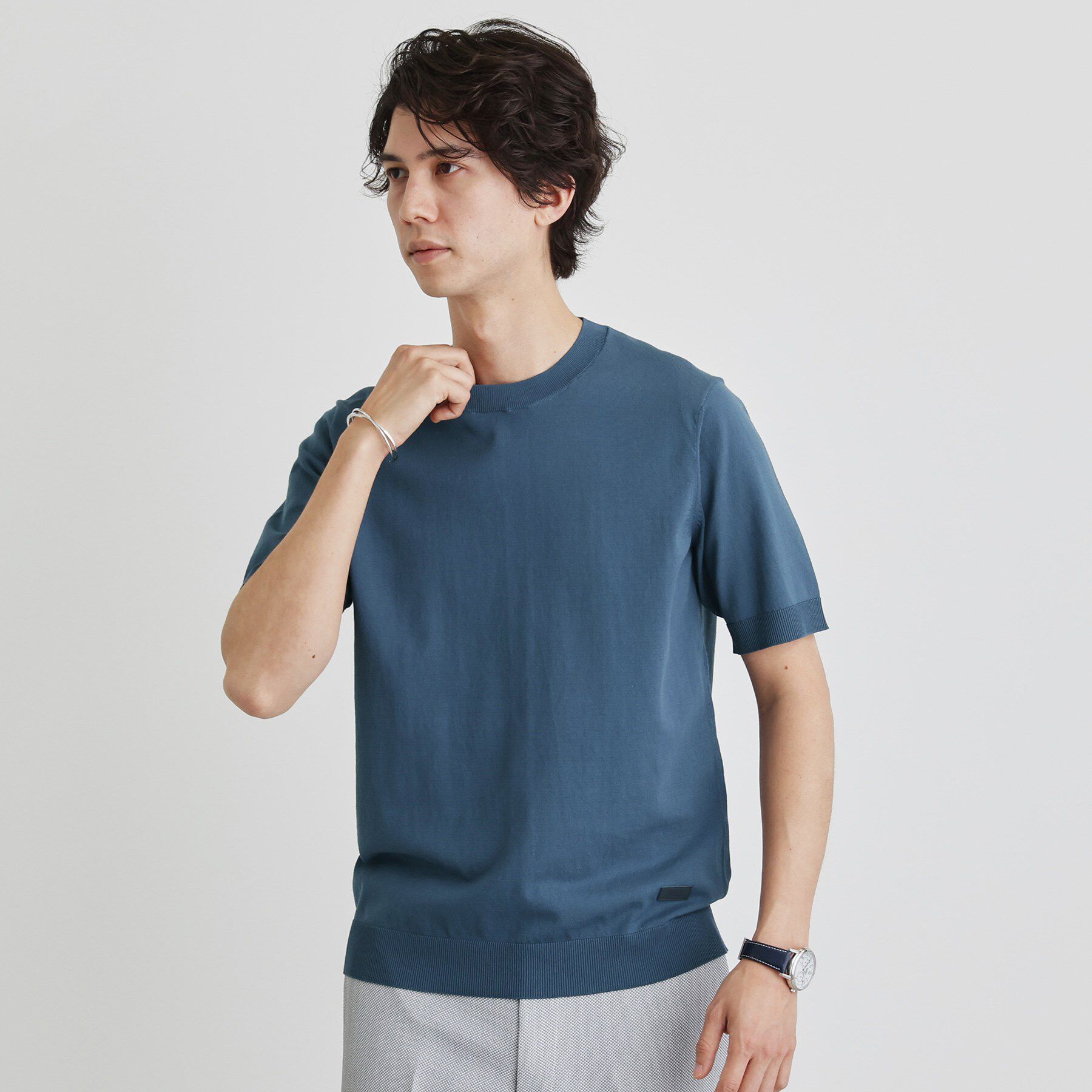 TAKEO KIKUCHI「テーラードニット プルオーバー」|Tシャツ・カットソー|