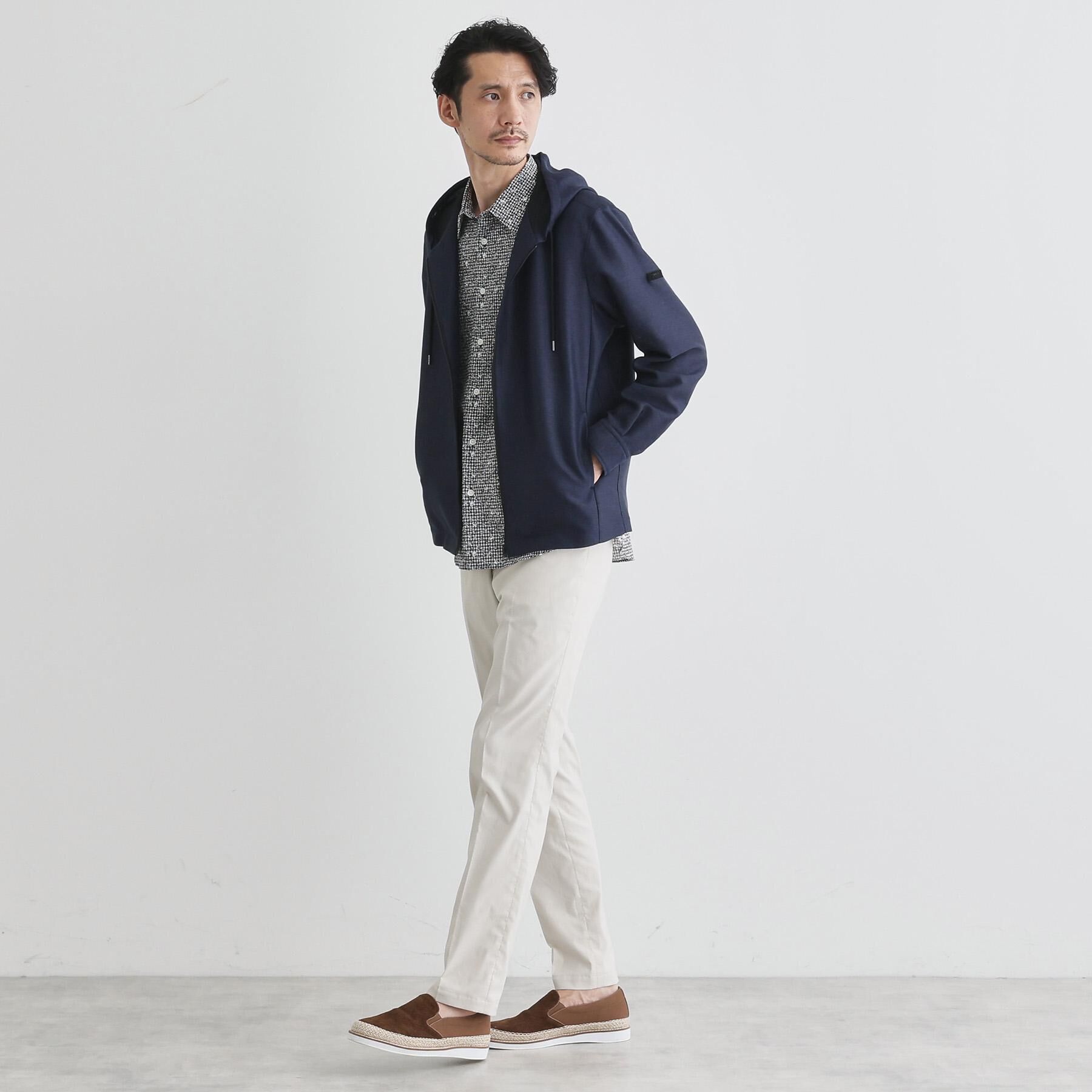 TAKEO KIKUCHI「【軽羽織】カラミ織り フード羽織りシャツ」|シャツ・ブラウス|